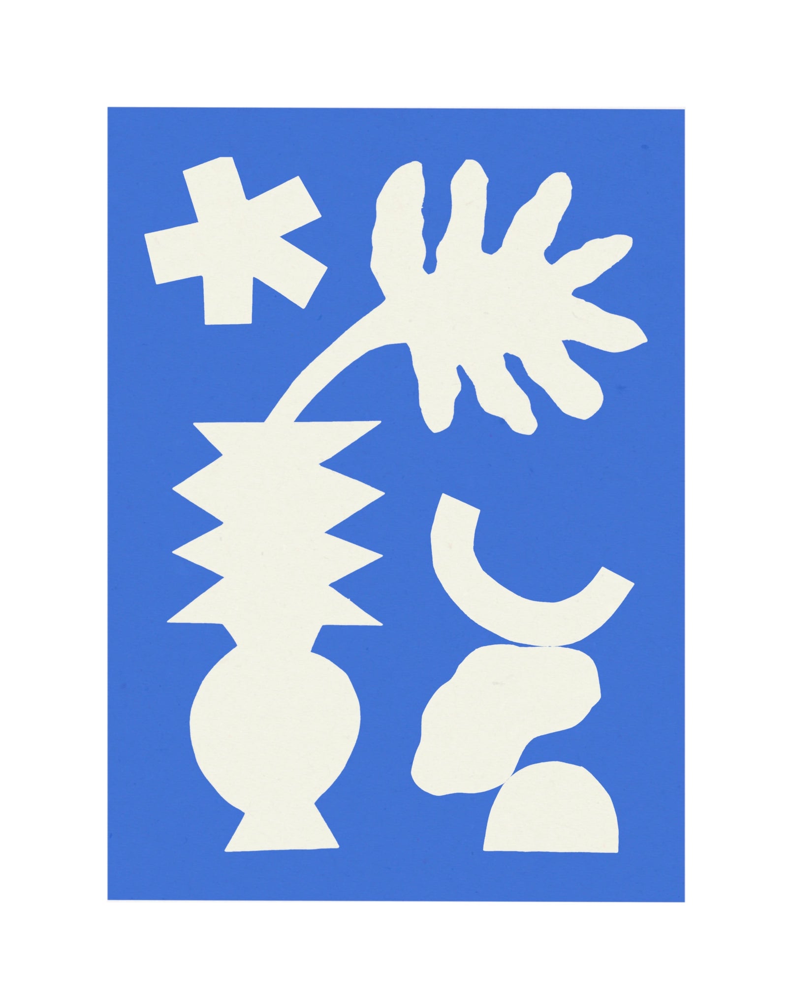 Cobalt Blue Stack Art Print | Jae Polgar