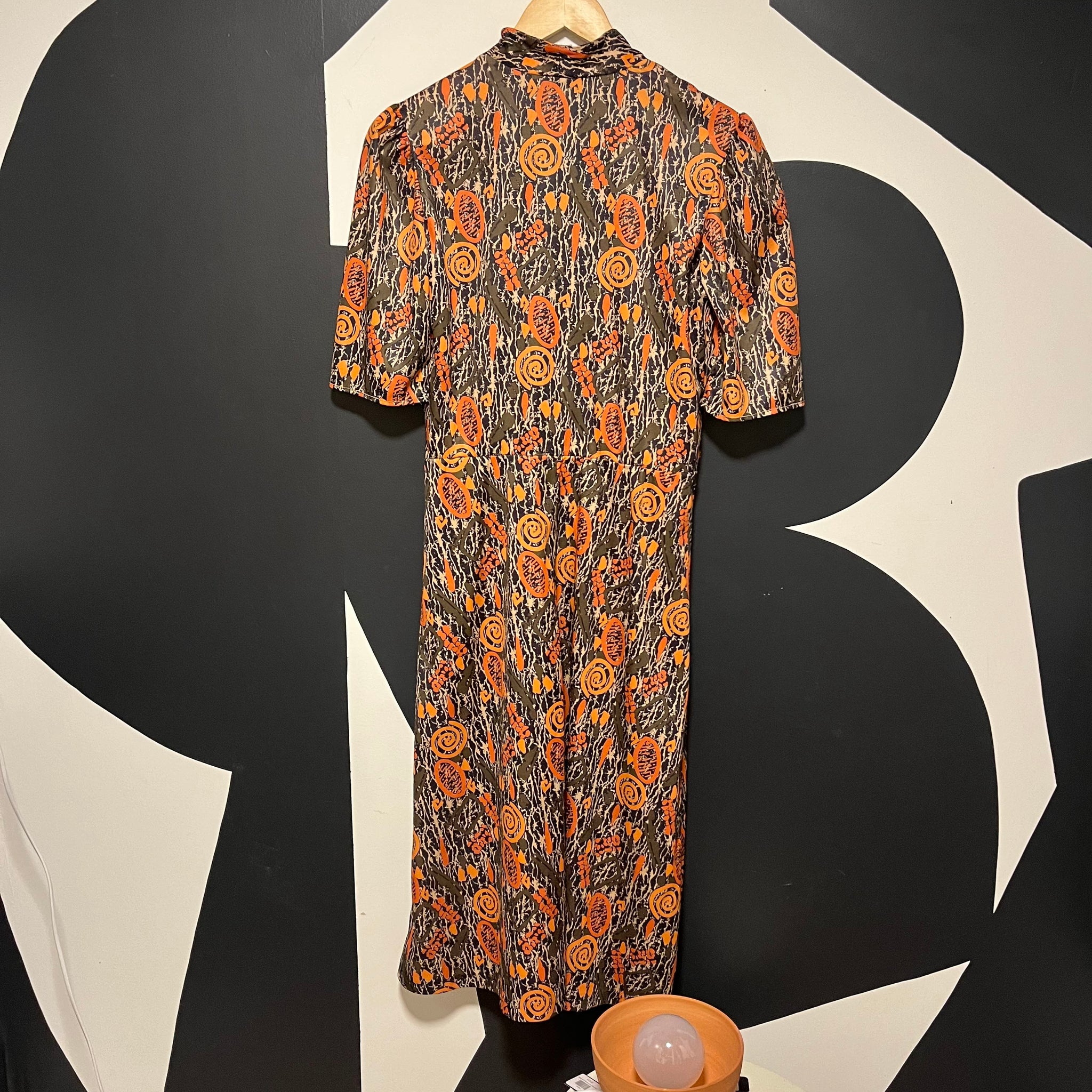 Orange Swirl Dress | S