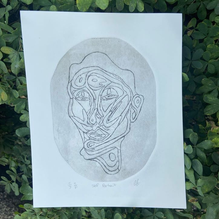 "Self Portrait" (5/5) Print by Abby By Abriana