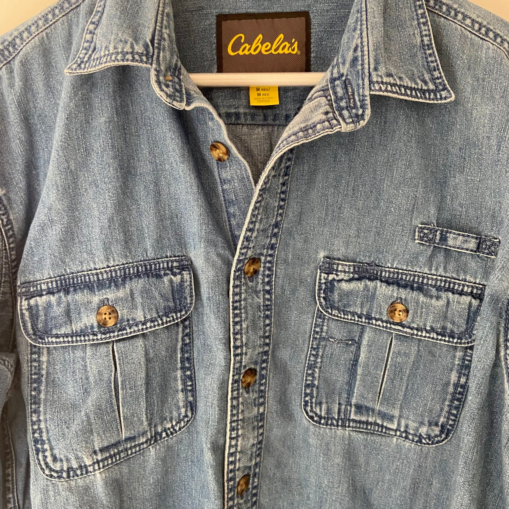 Cabela's Denim Button-up- M