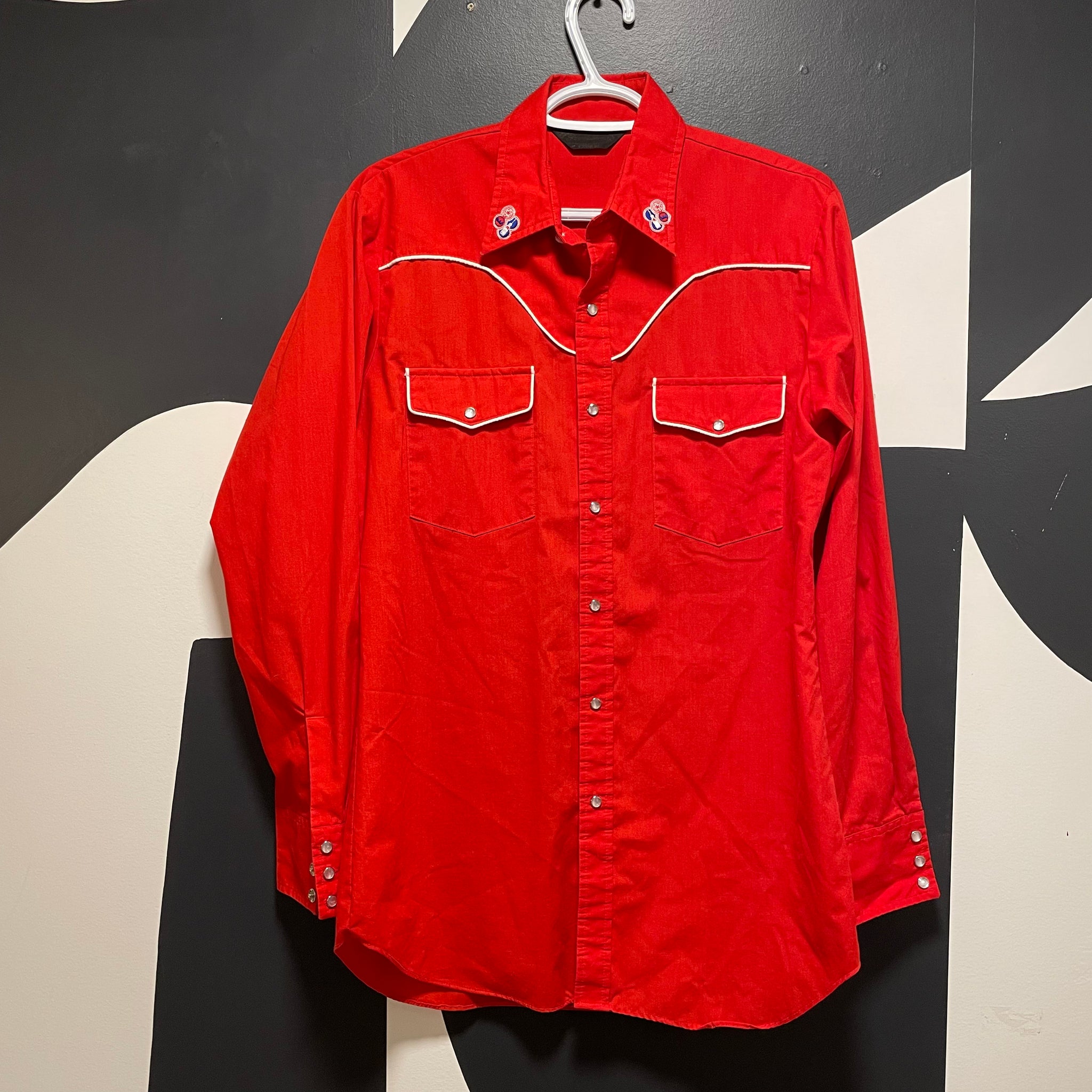 Red Western Button-up | M