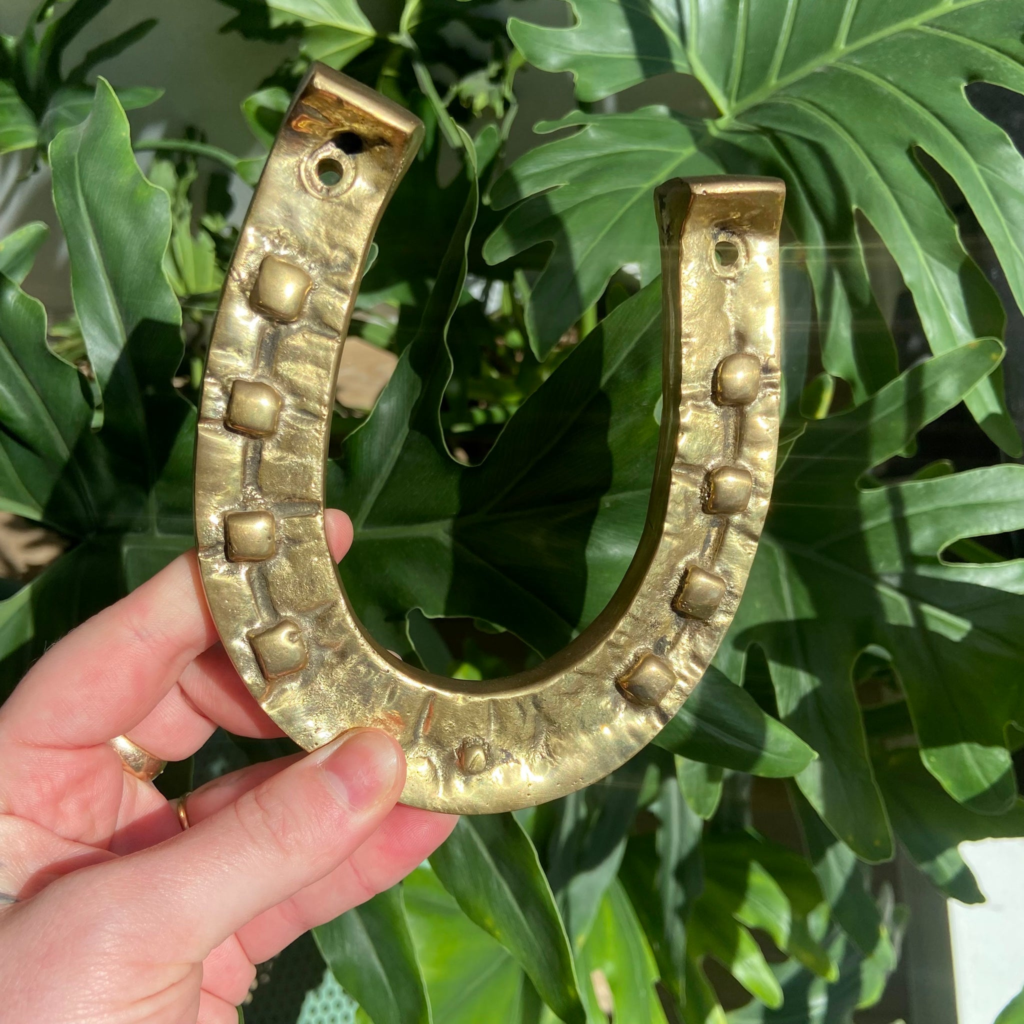 Gold Horseshoe Hanger