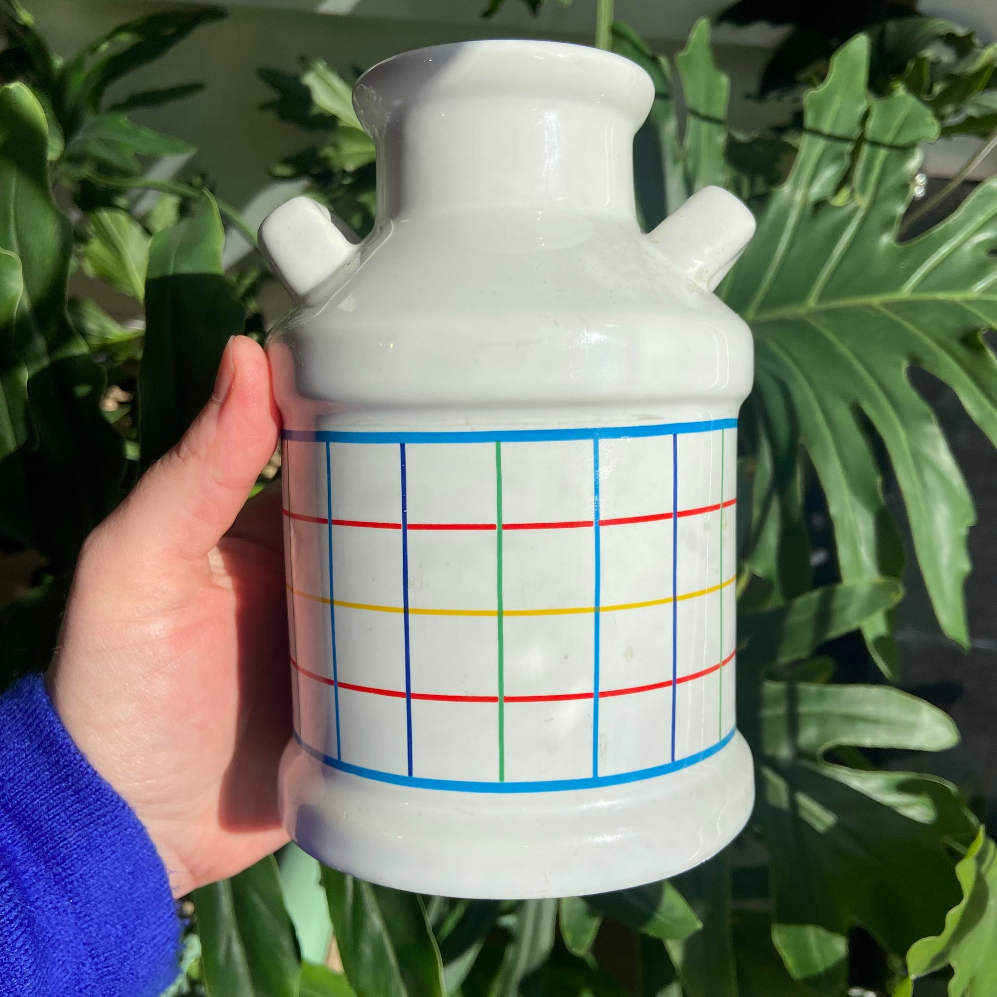 Primary Colour Grid Jar