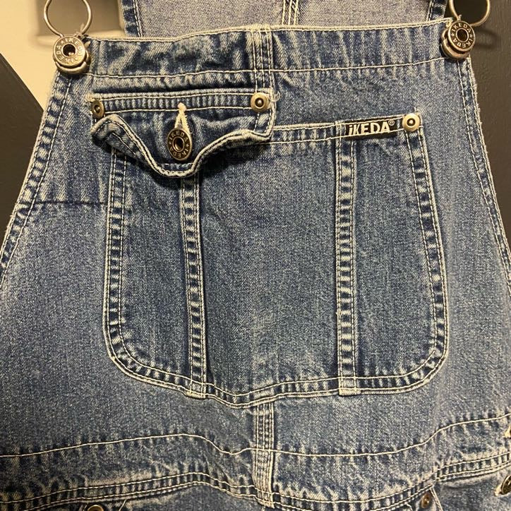 IKEDA Denim Carpenter Overalls- M