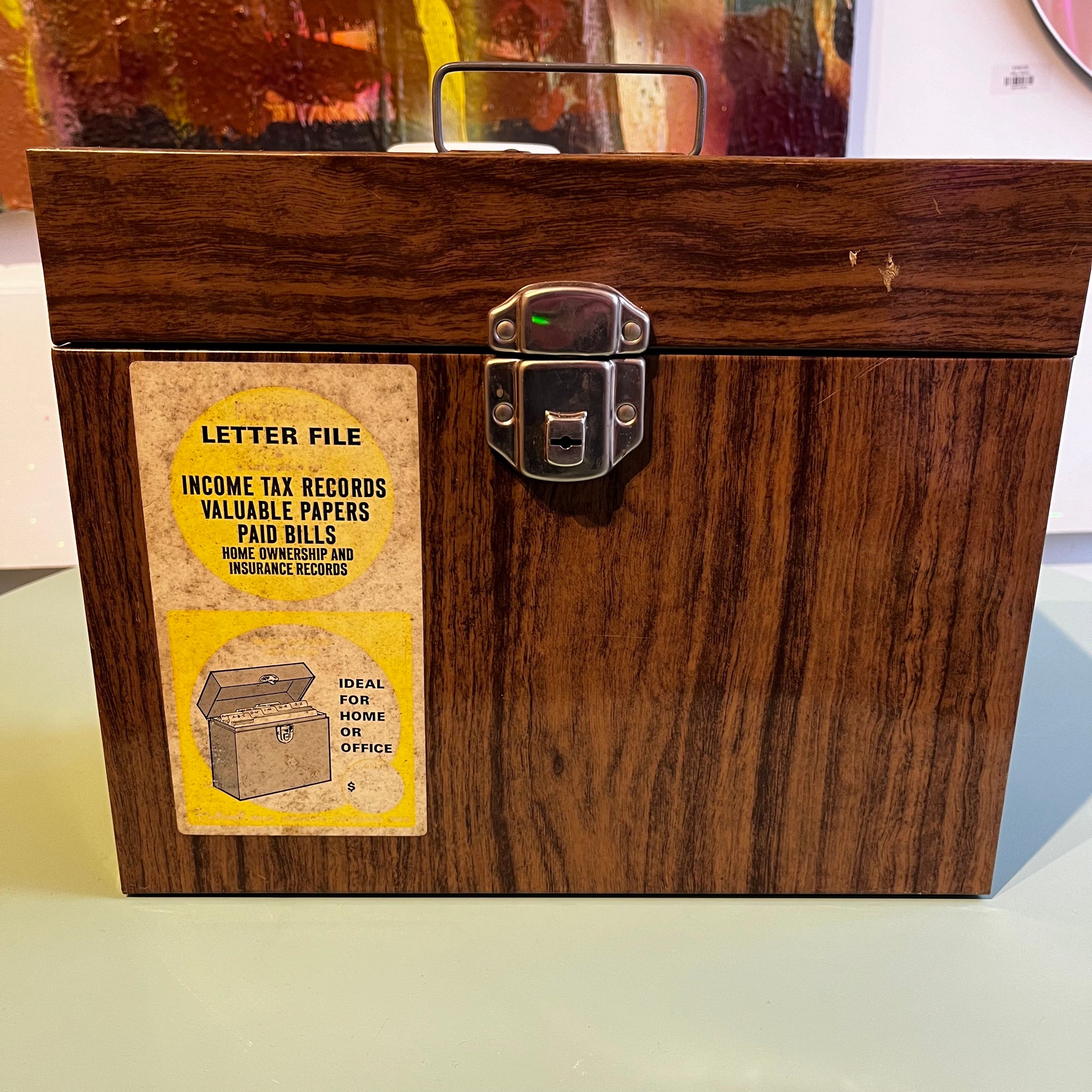 Vintage Letter File Box
