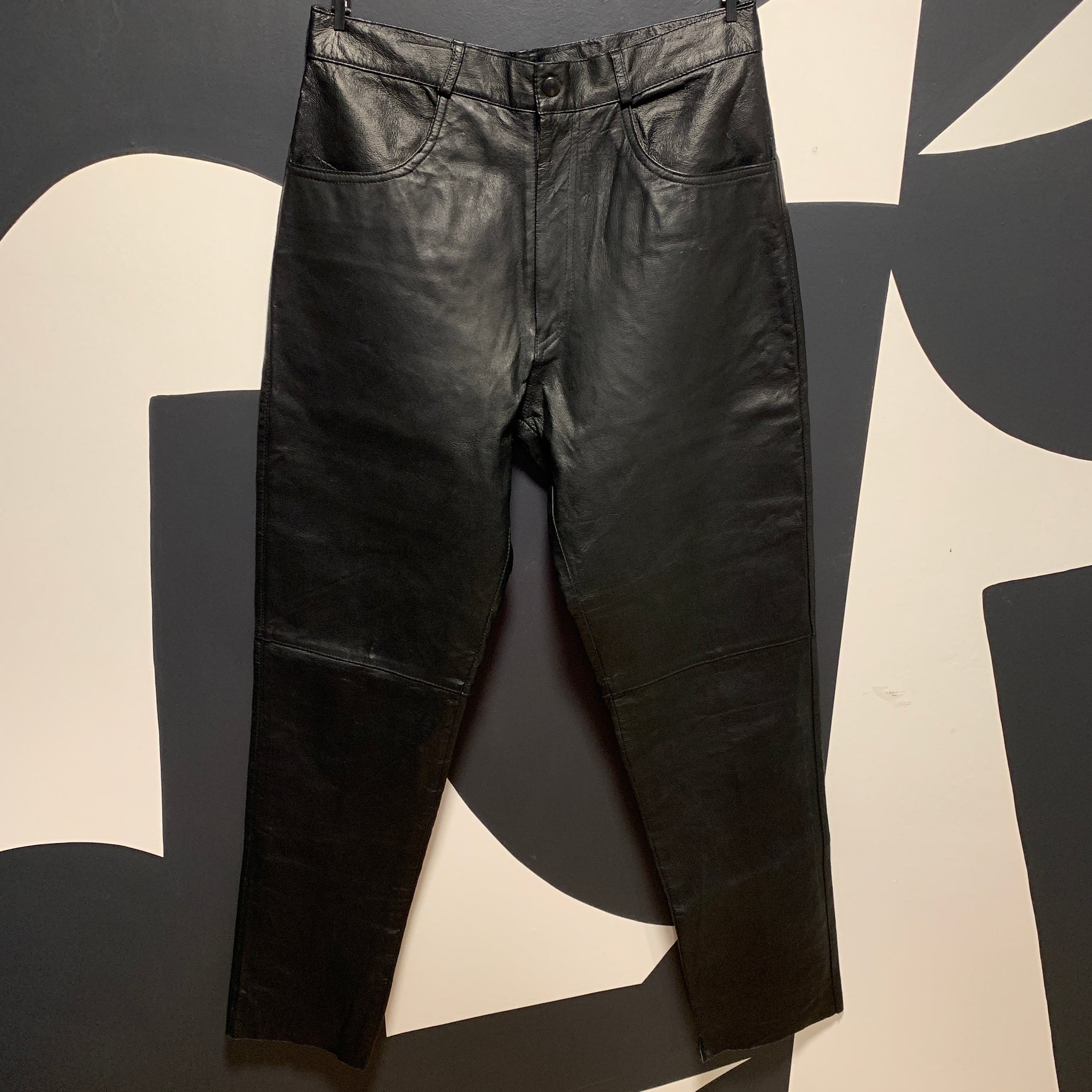 Nevada Black Leather Pants | 30
