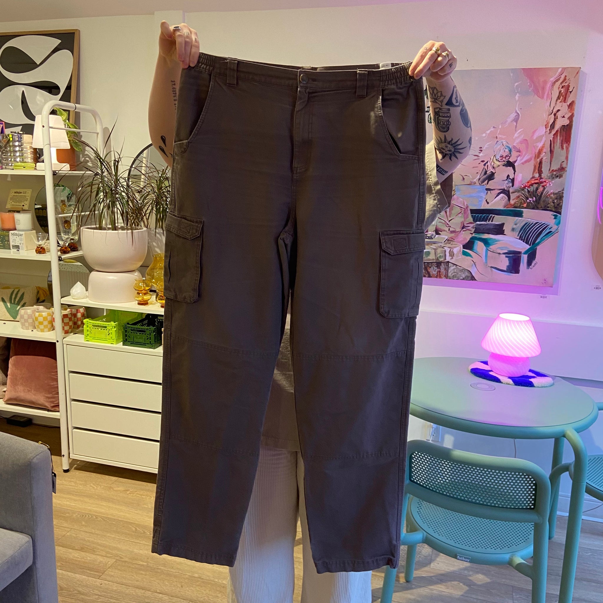 Camel Cargo Pants - 38/36