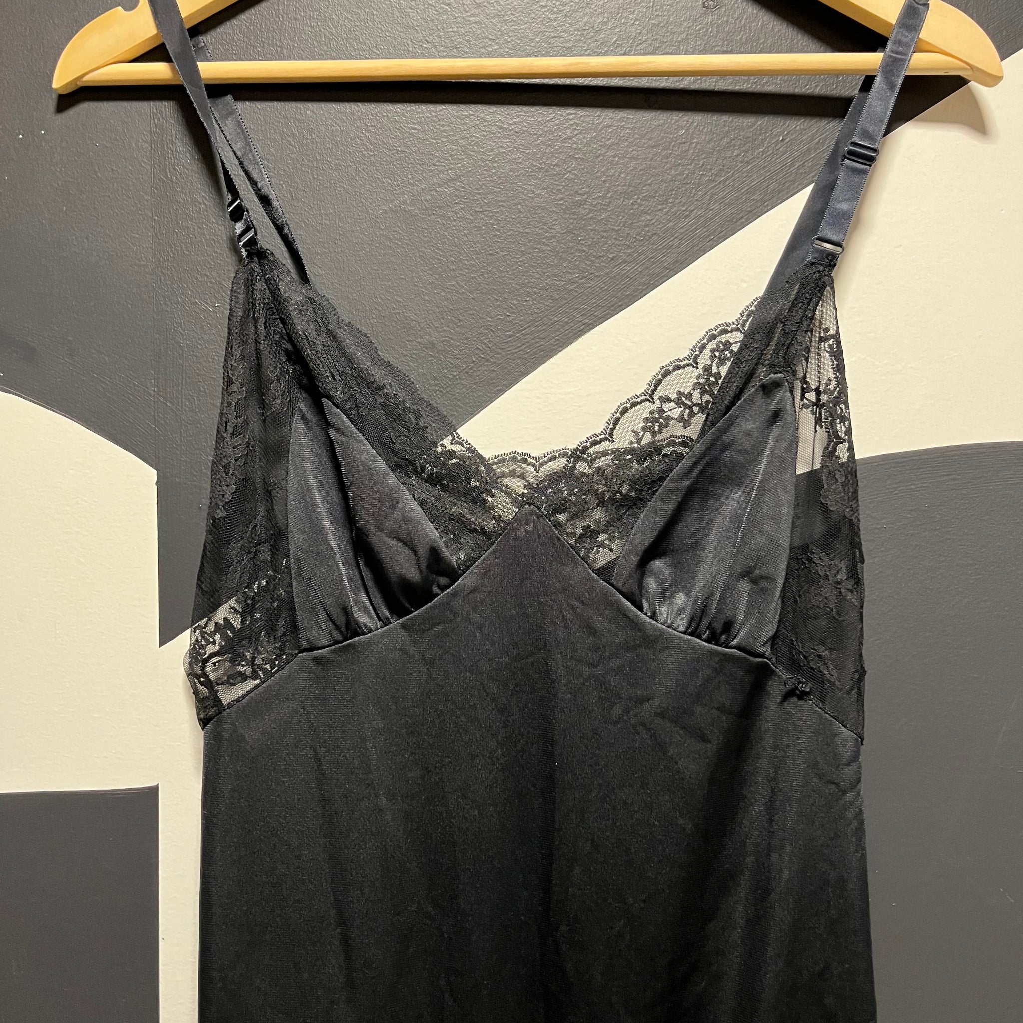 Black Silky Bodysuit | M
