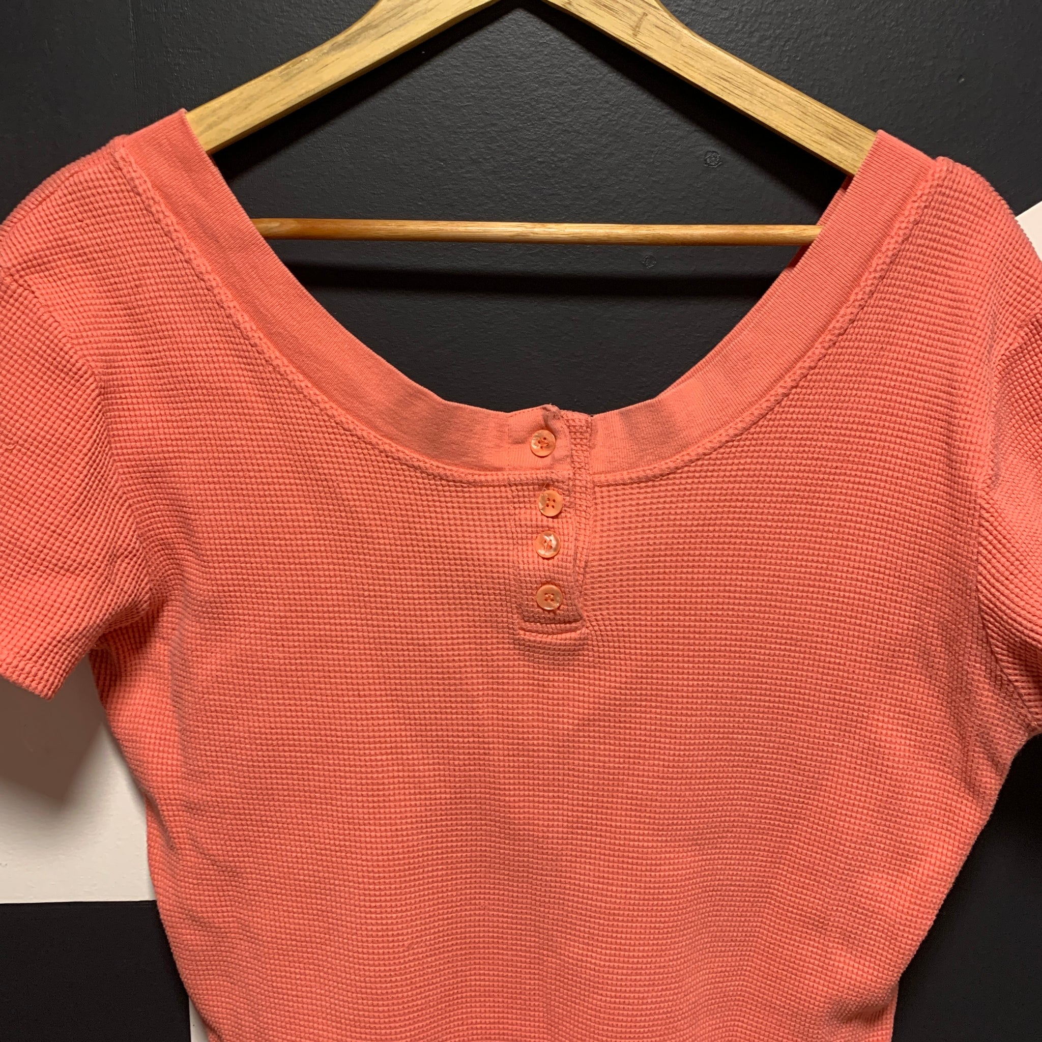 Pink Waffle Knit Bodysuit | M/L