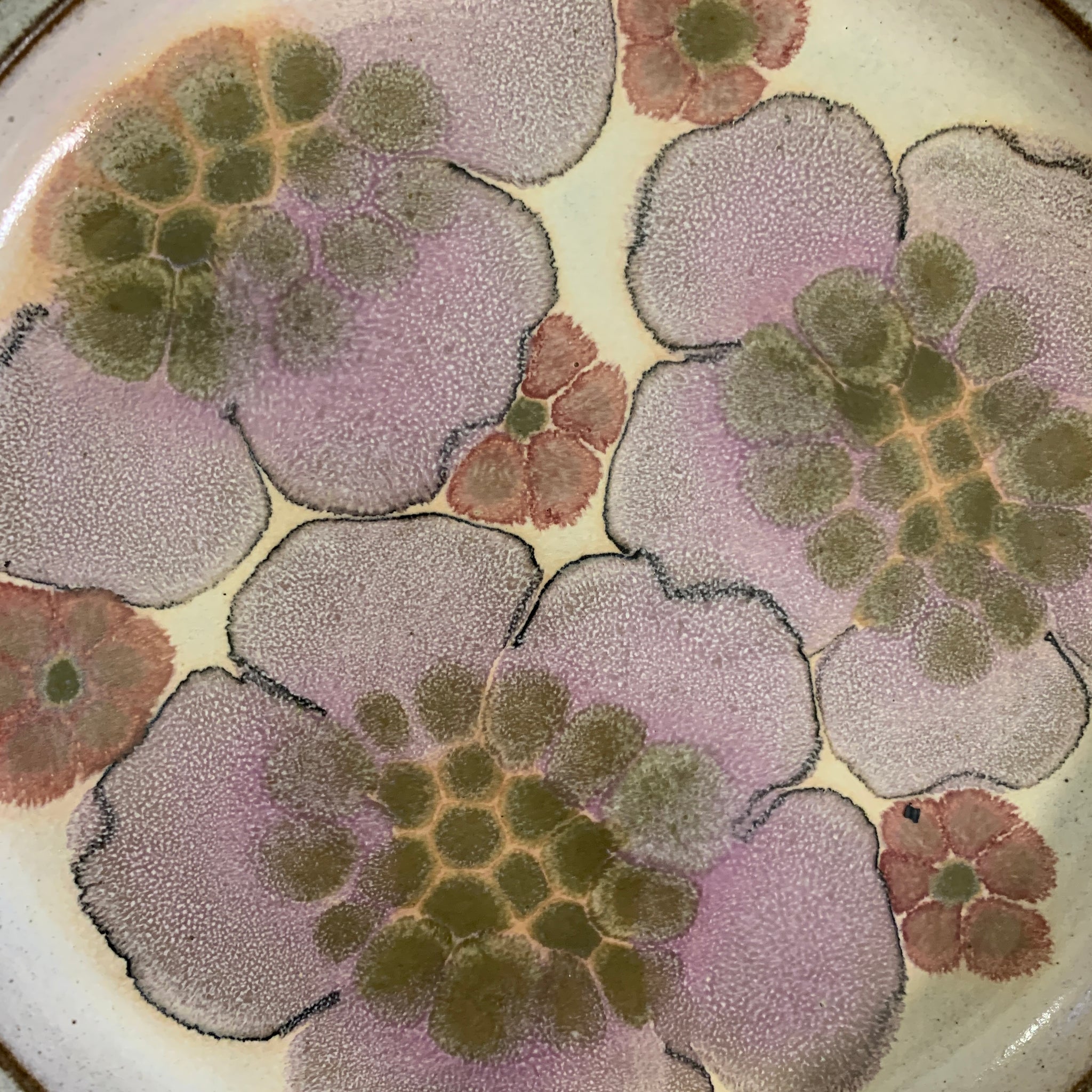 Denby Pottery Floral Plates (Set of 2)