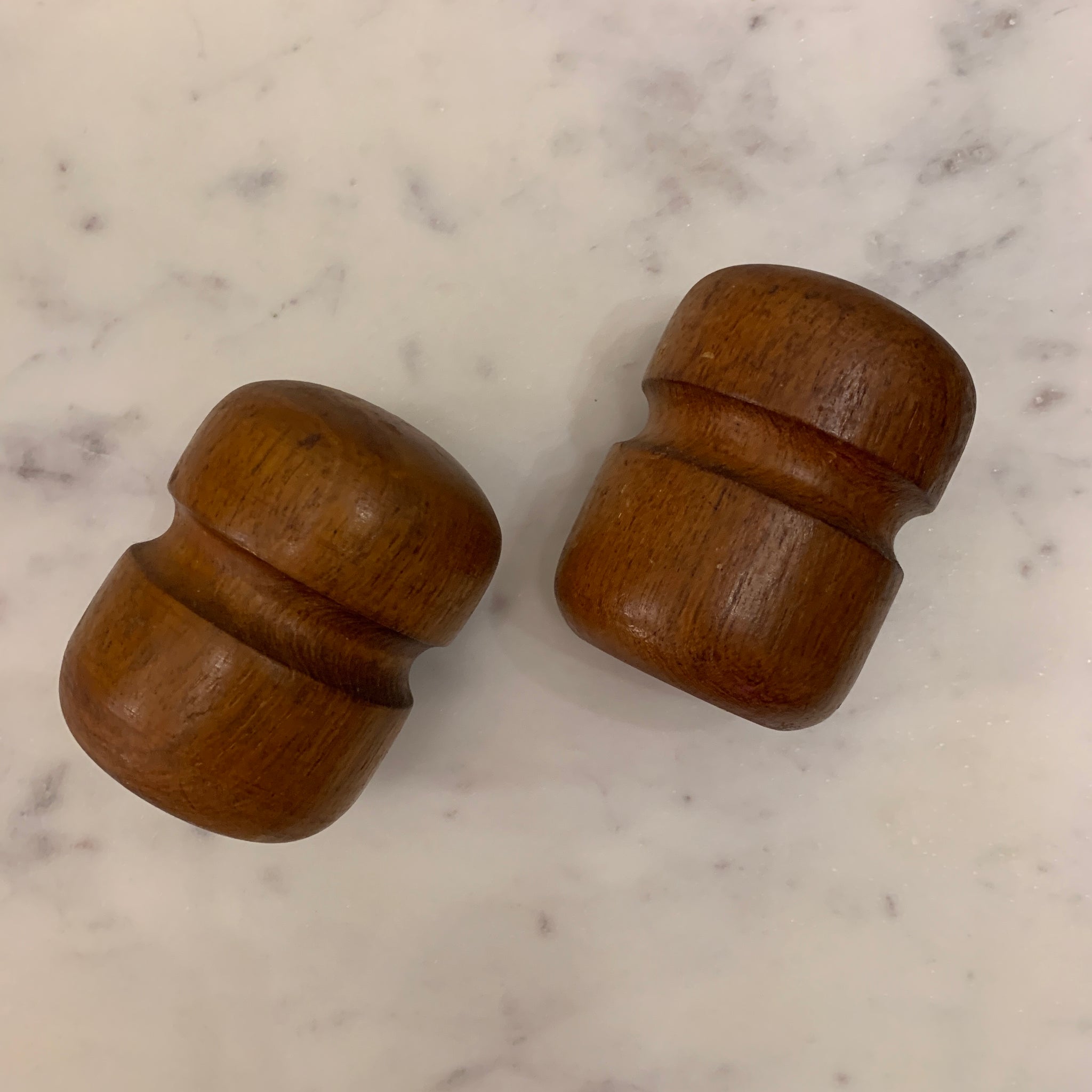 Vintage Teak S&P Shakers