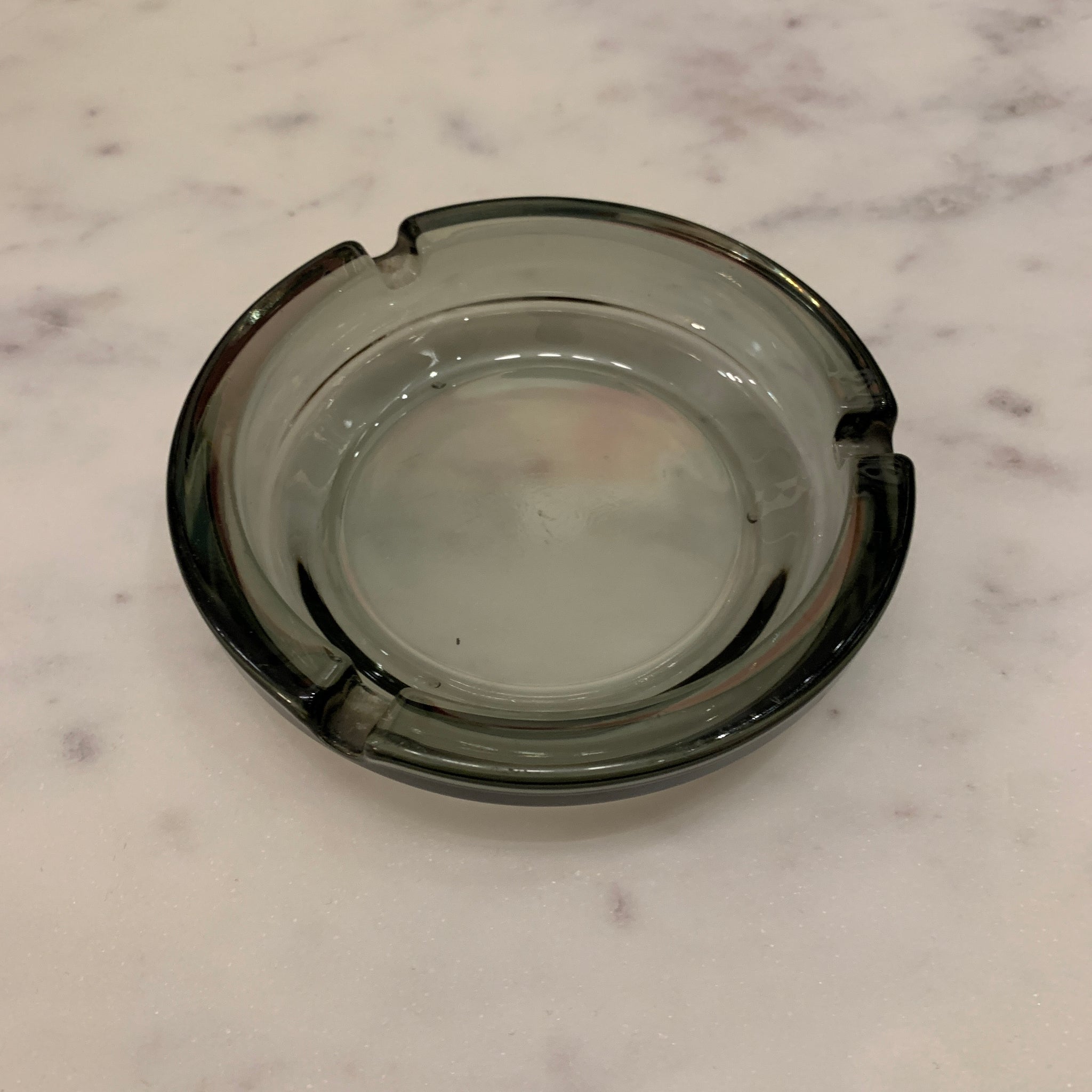 Smoked Glass Catchall/ Ashtray