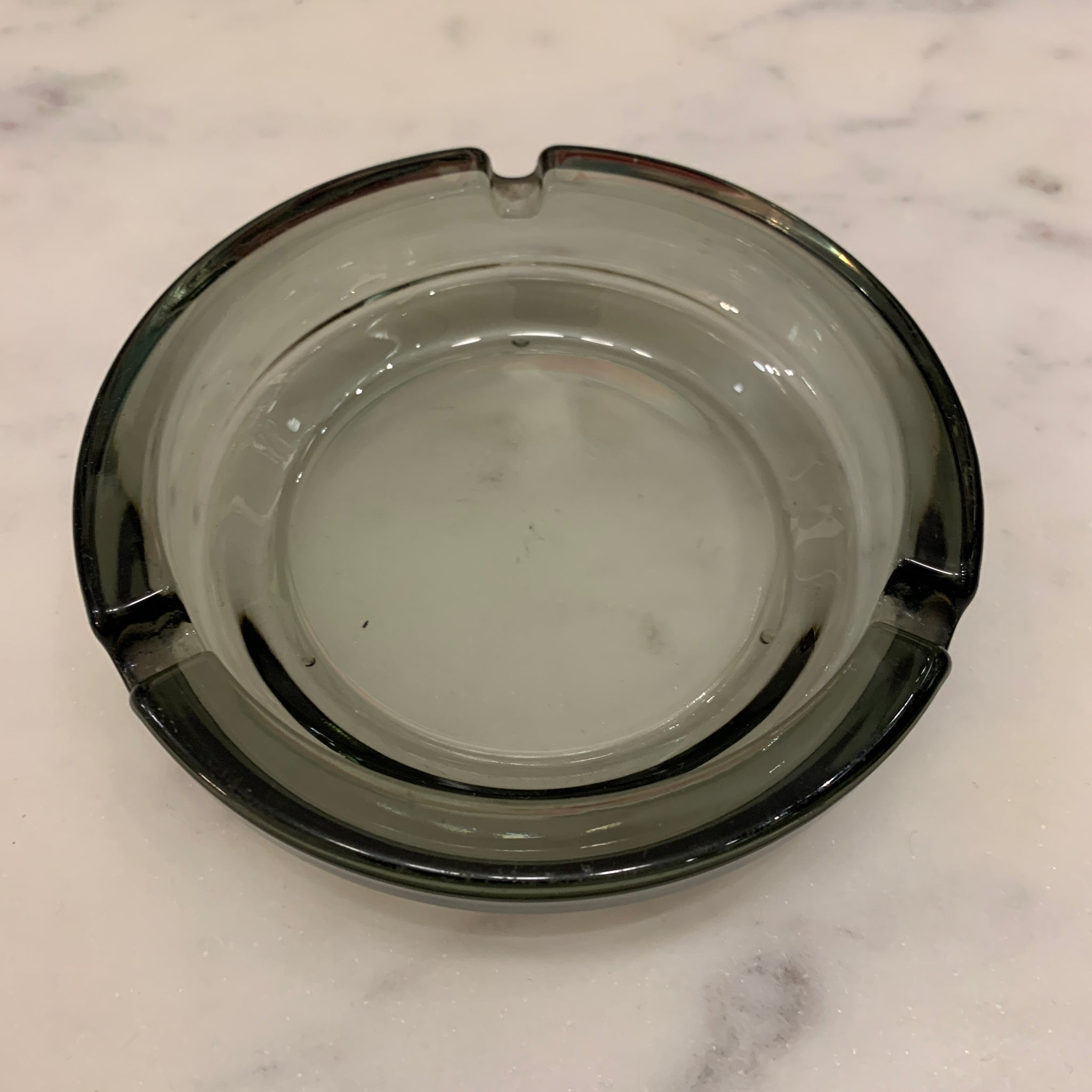 Smoked Glass Catchall/ Ashtray