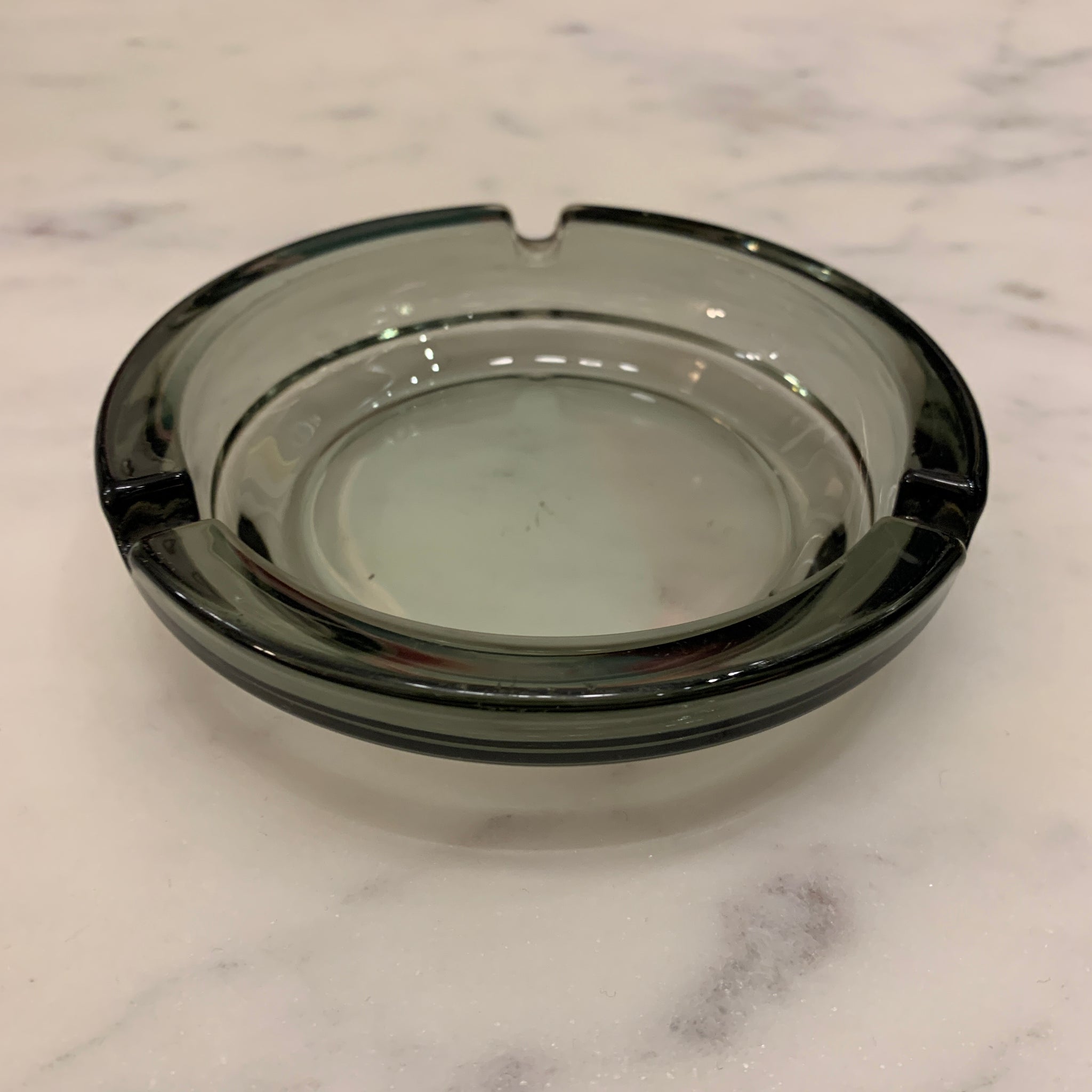 Smoked Glass Catchall/ Ashtray