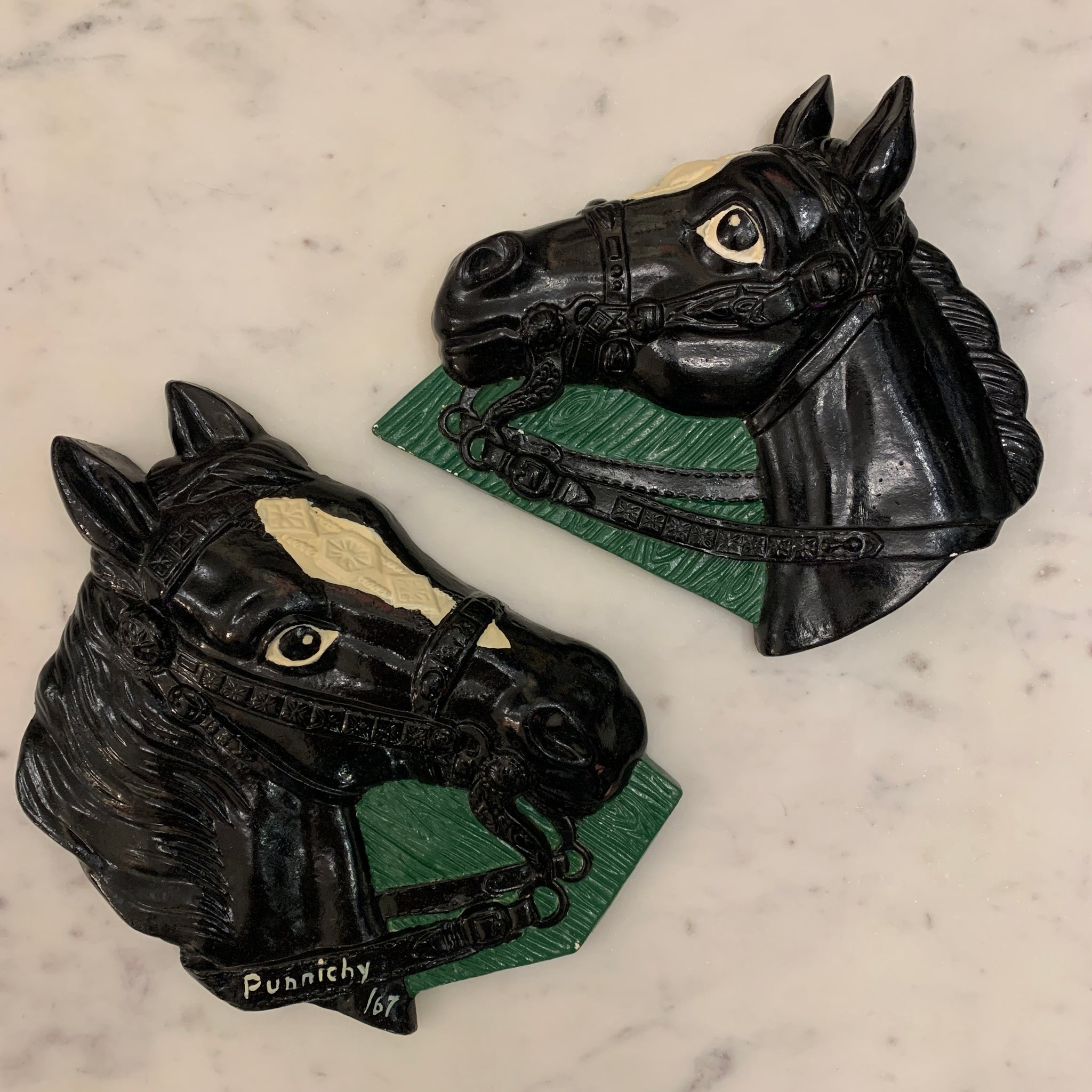 1967 Horse Ceramic Wall Hangings