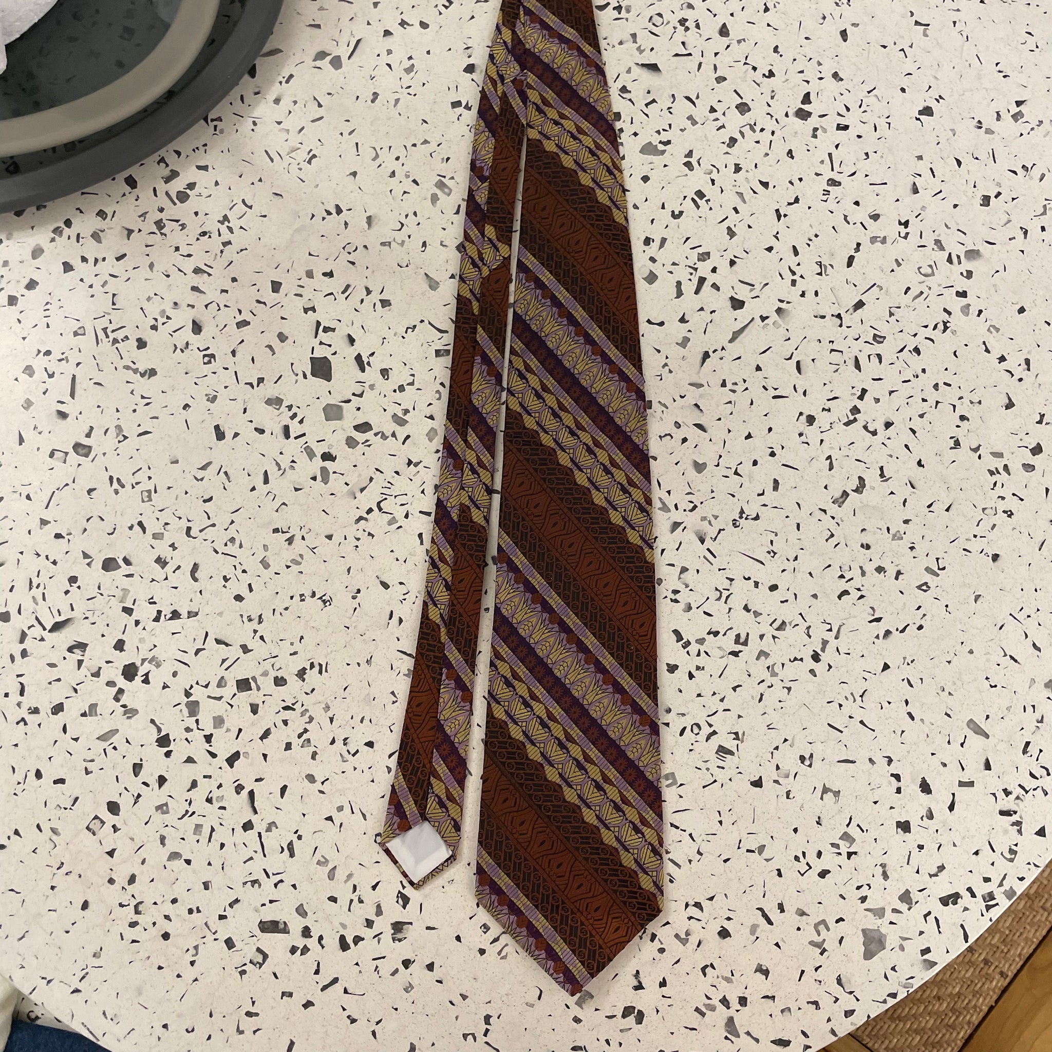 Textile Warm Toned Tie