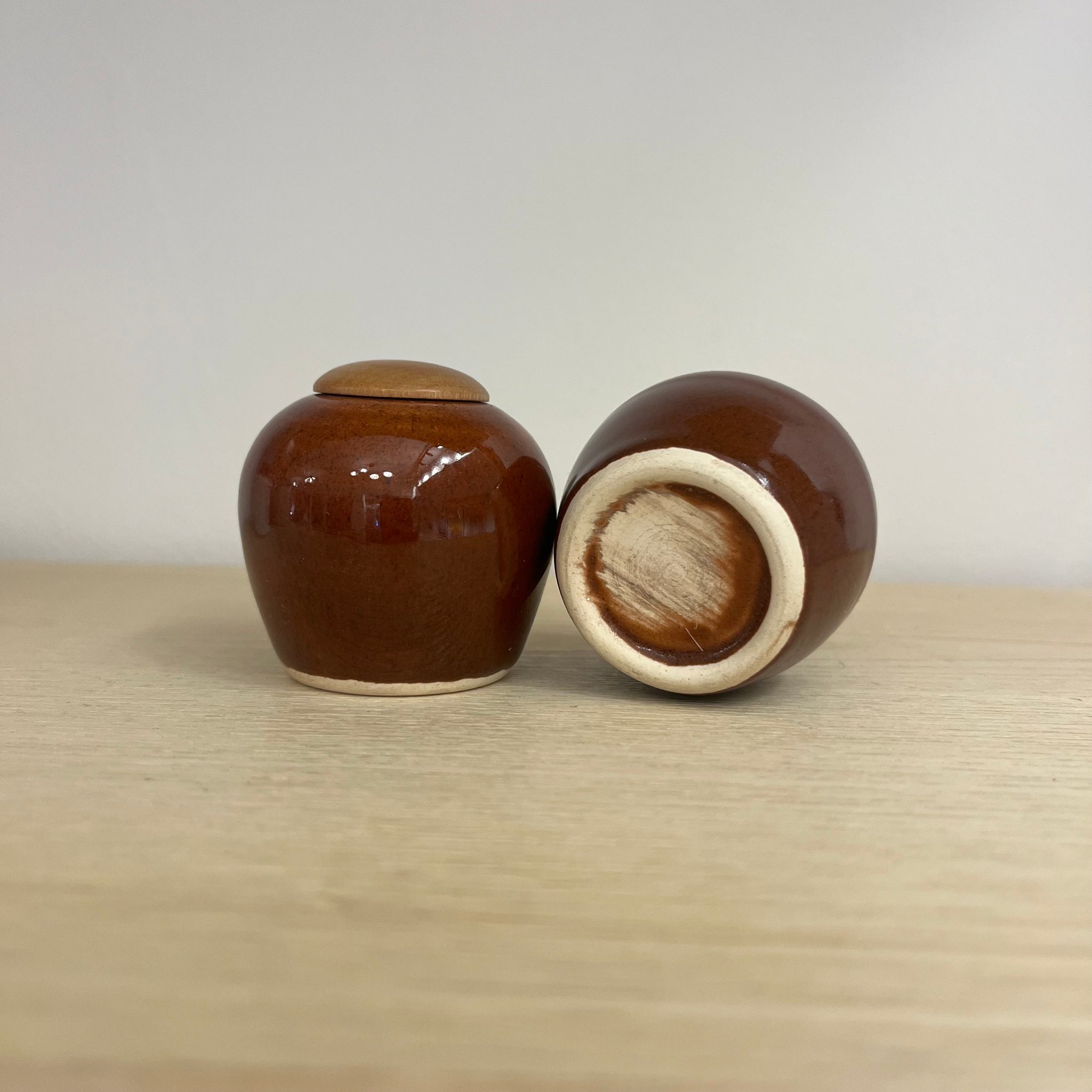 Brown Salt & Pepper Shakers