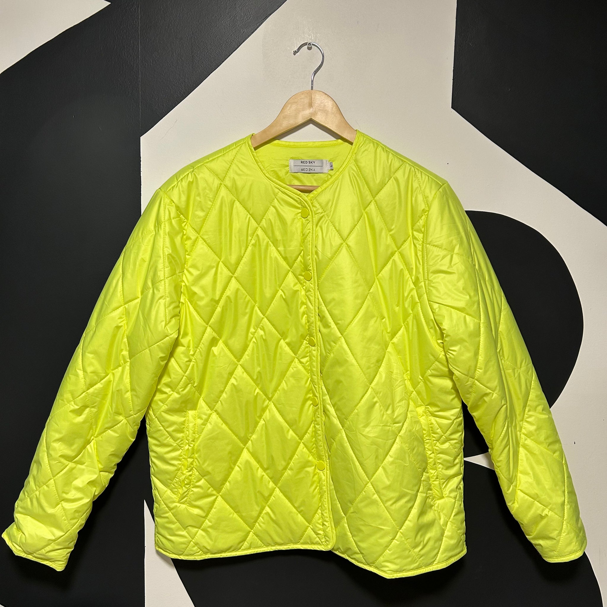 Neon Yellow Quilted Liner | L