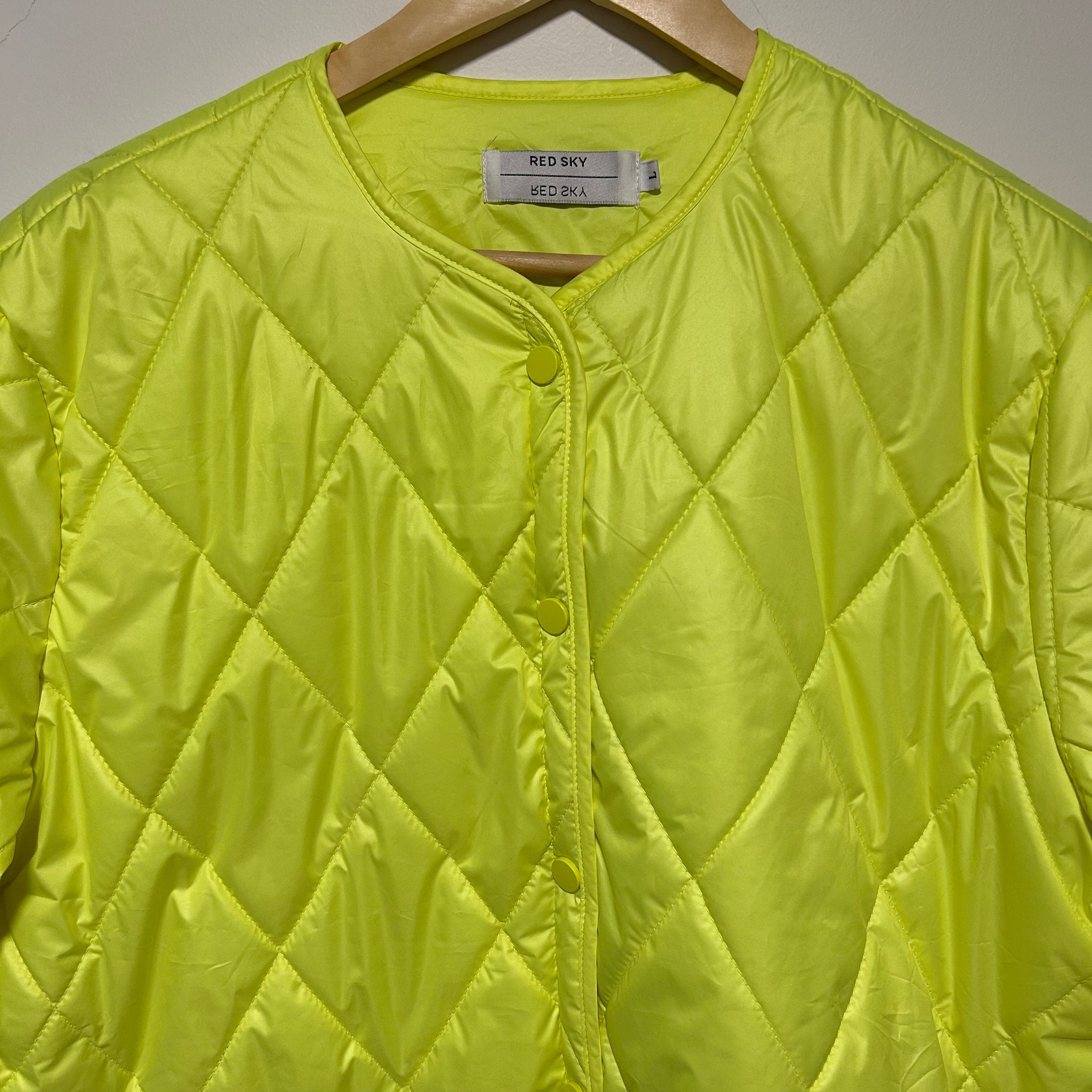 Neon Yellow Quilted Liner | L