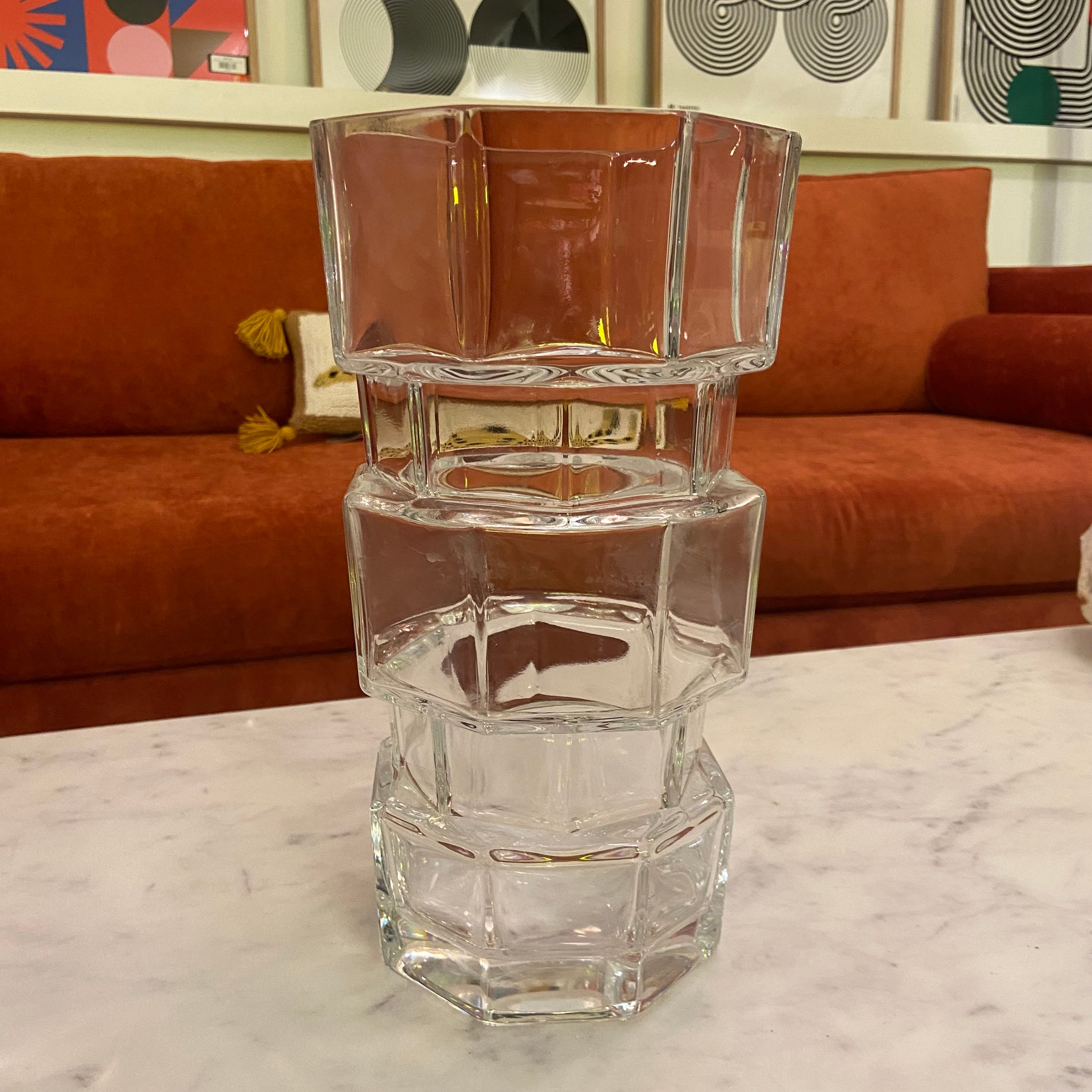 Oversized Geometric Vase