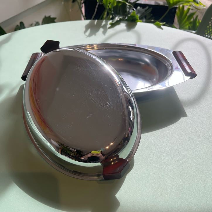 Glo-hill Chrome Serving Dish