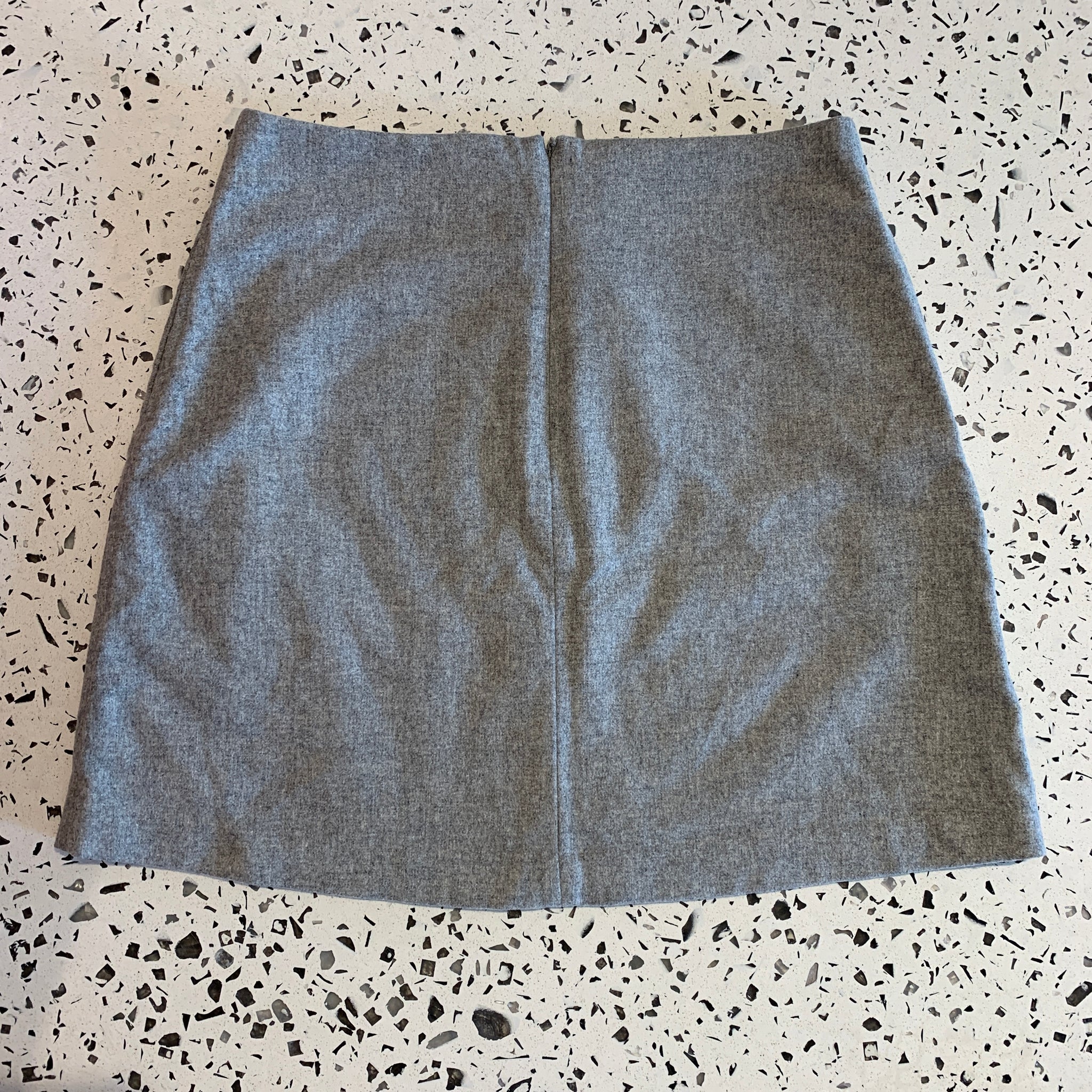 Heather Grey Mini Skirt- 29
