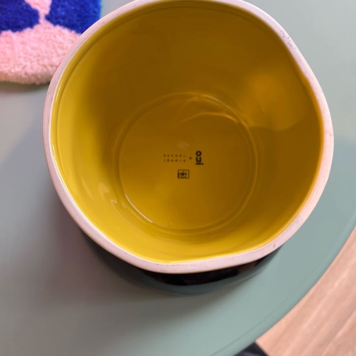 Ceramic Abstract Pedestal Bowl