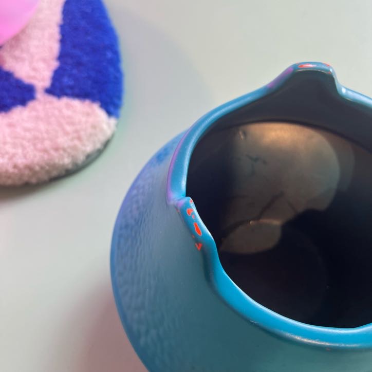 Blue Spaceship Vase