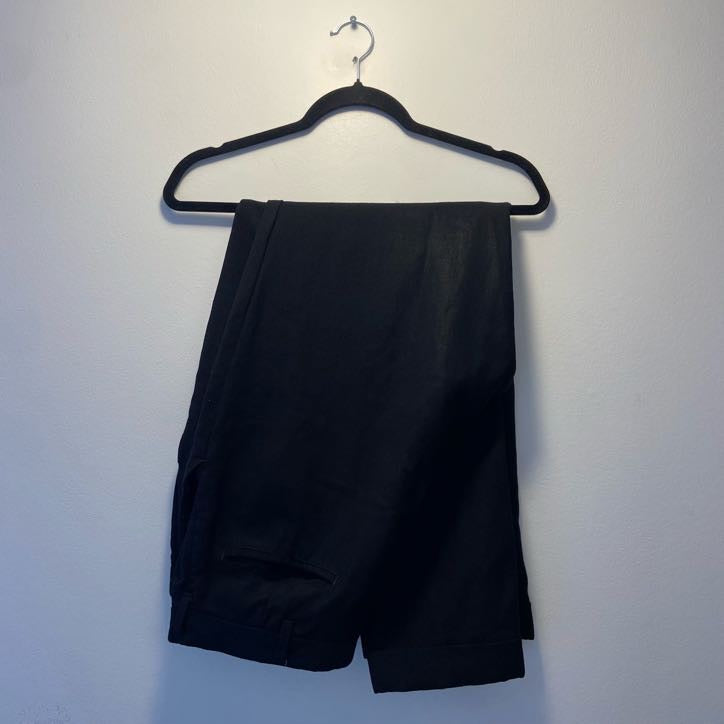 Black Wool Trouser- 32