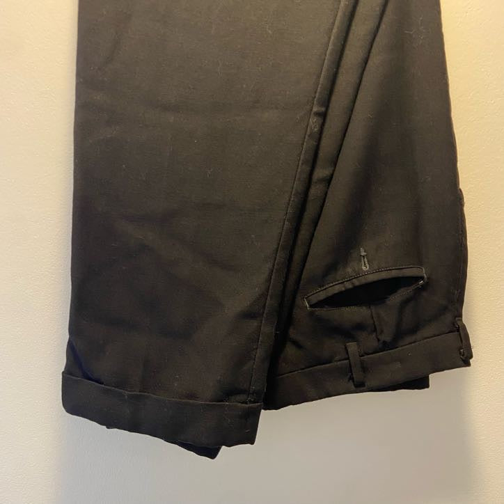 Black Wool Trouser- 32