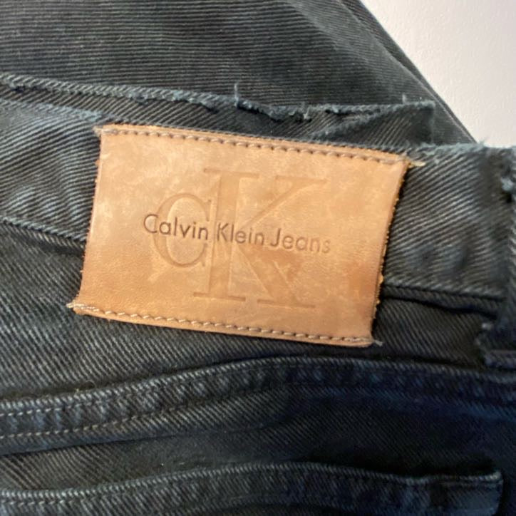 Black Calvin Klein Straight Leg Jeans- 33