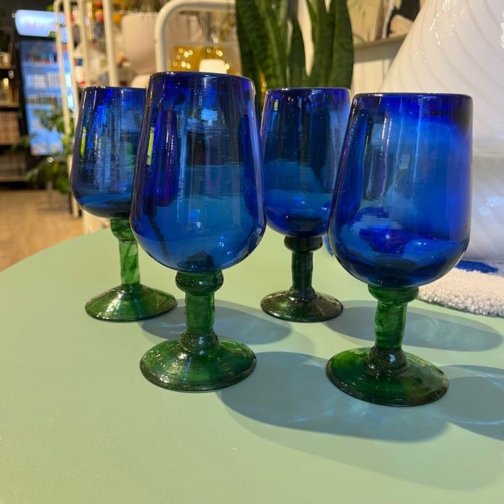 Mexican Handblown Glasses (Set of 4)