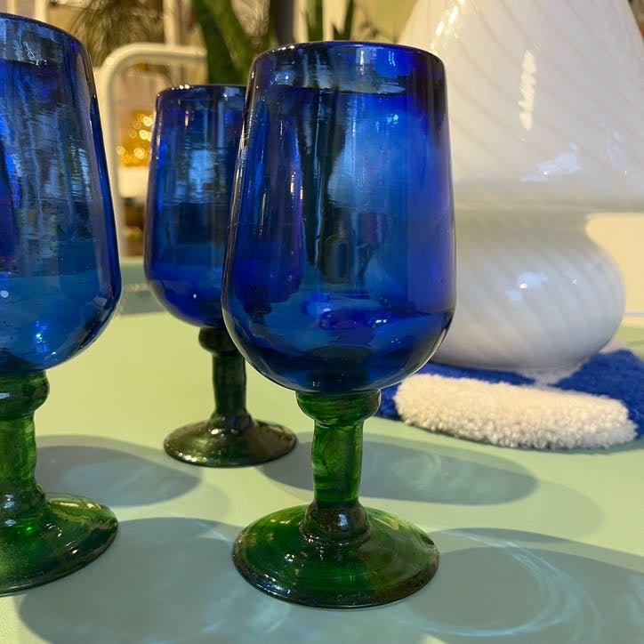 Mexican Handblown Glasses (Set of 4)