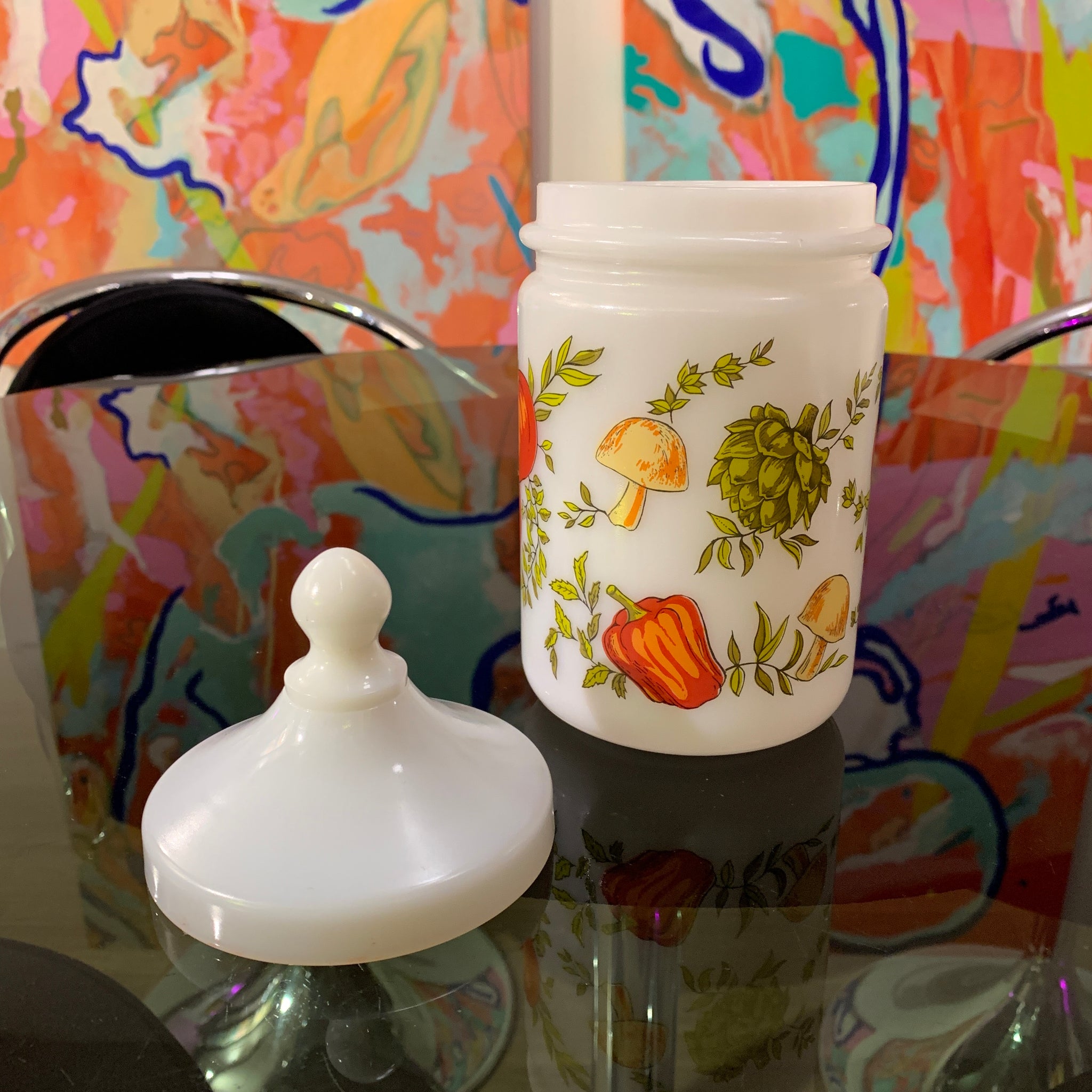 Vintage Garden Vegetable Canister