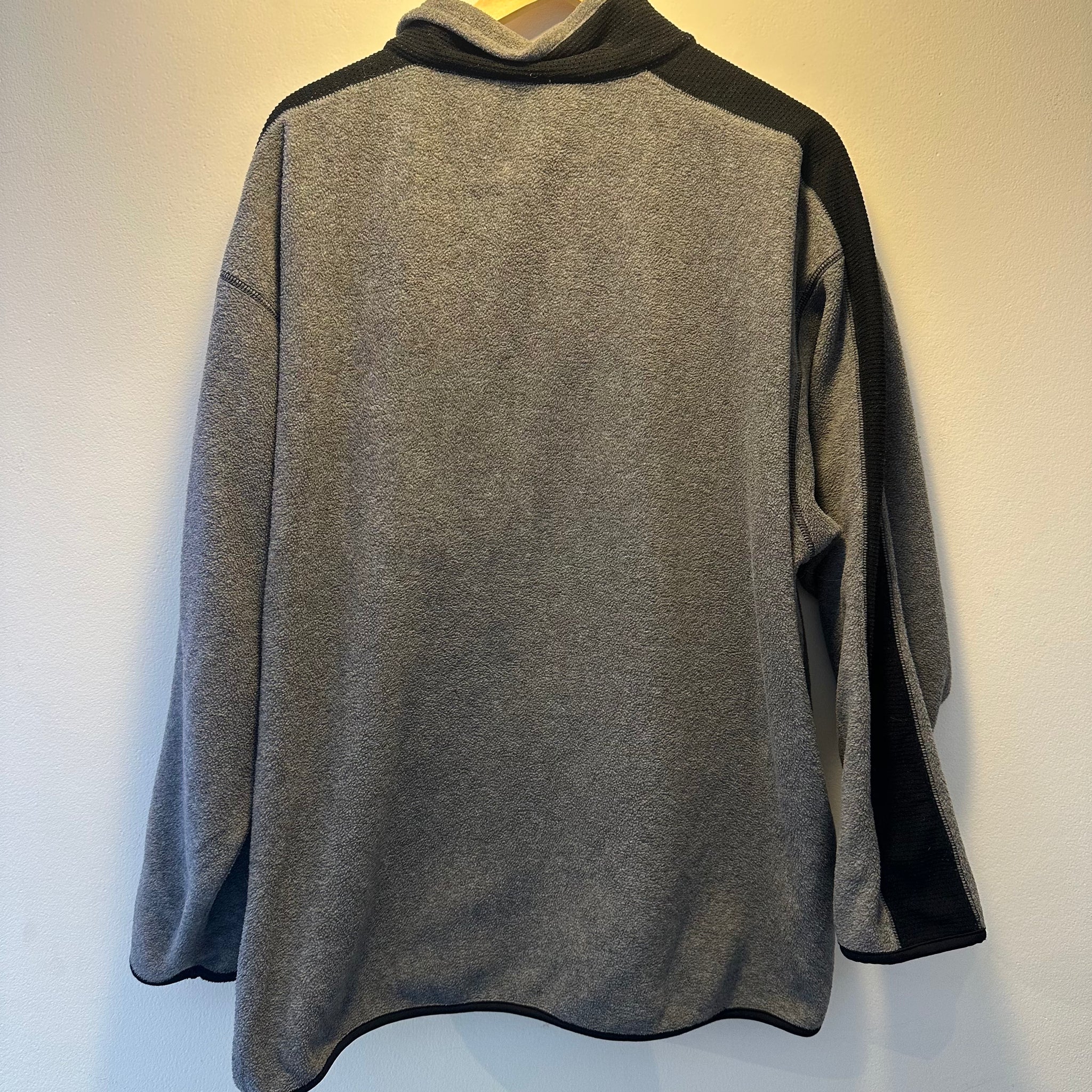 Grey and Black Fleece Jacket | L
