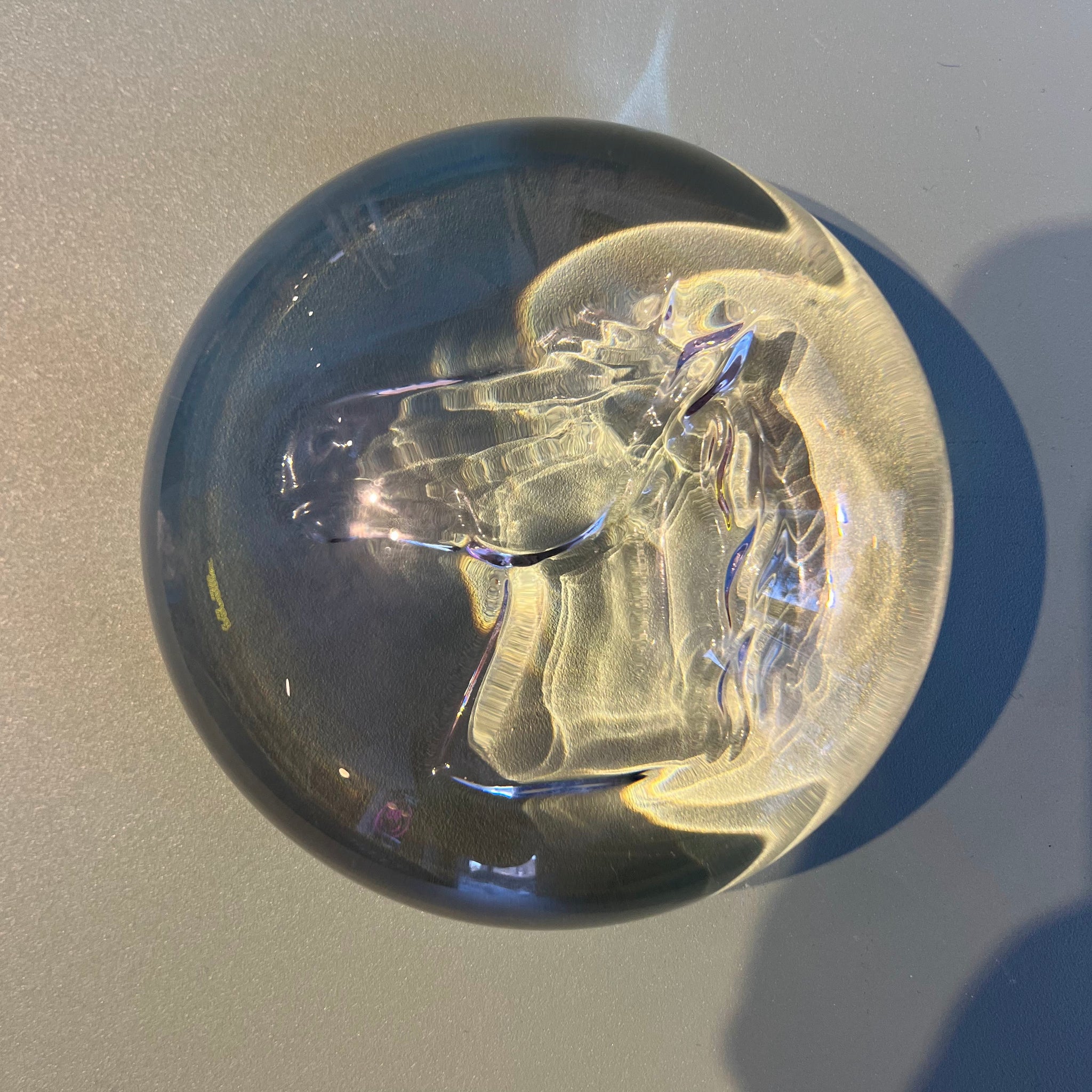 Crystal Horse Paperweight