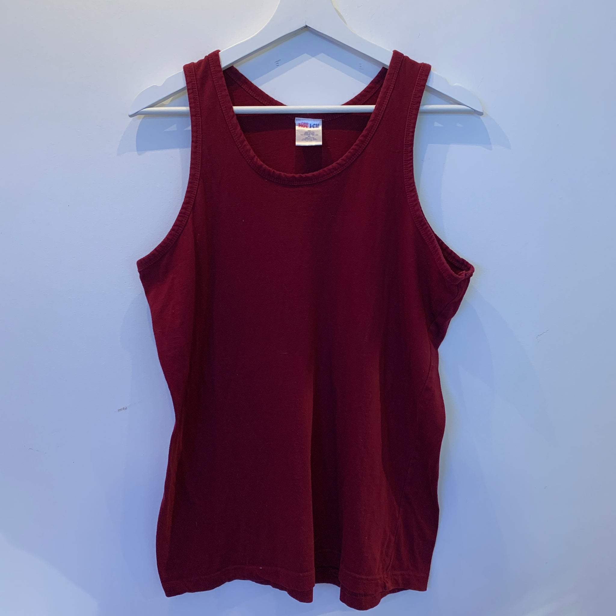 Maroon Muscle Tank- M/L