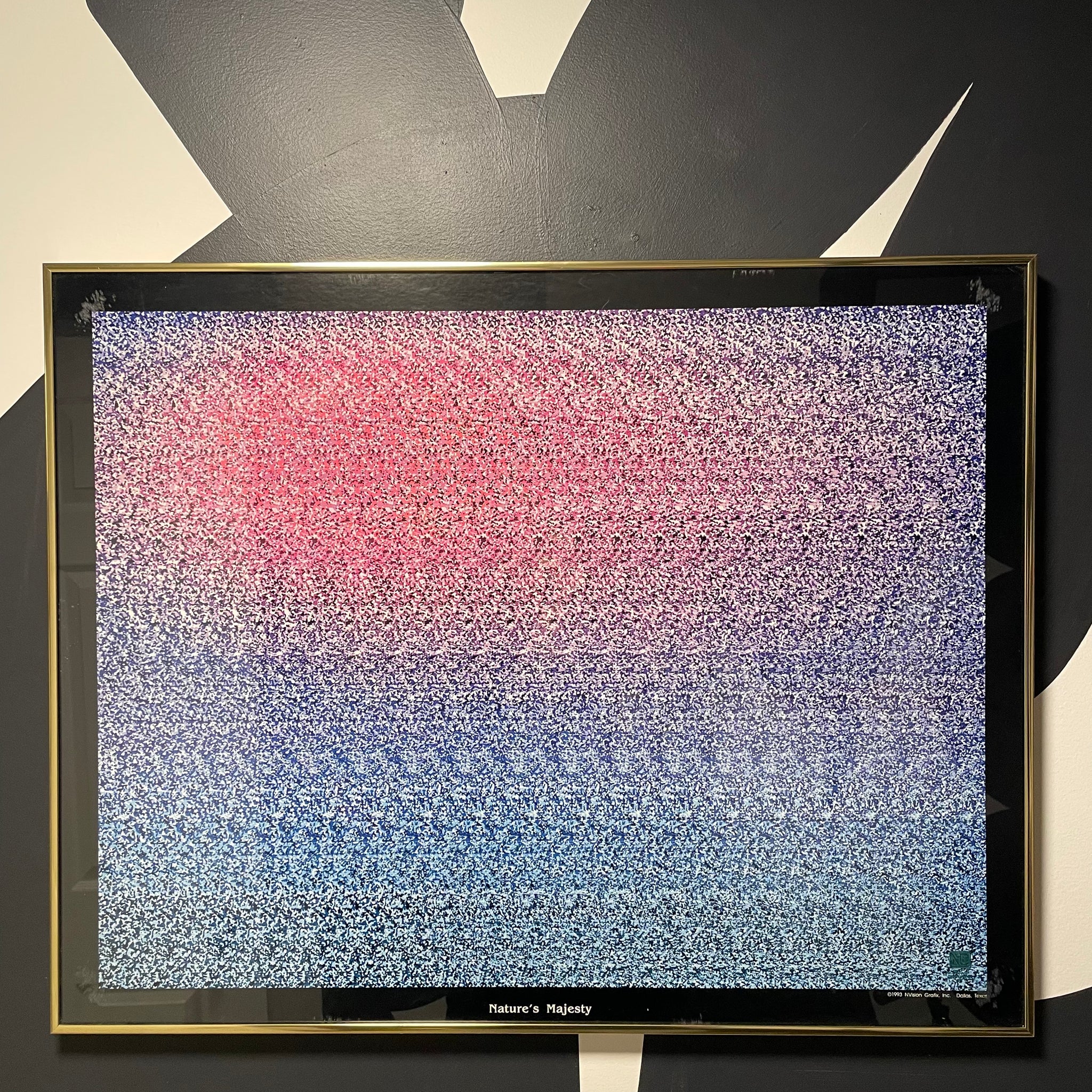 "Nature's Majesty" 1990s Magic Eye Art (Framed)