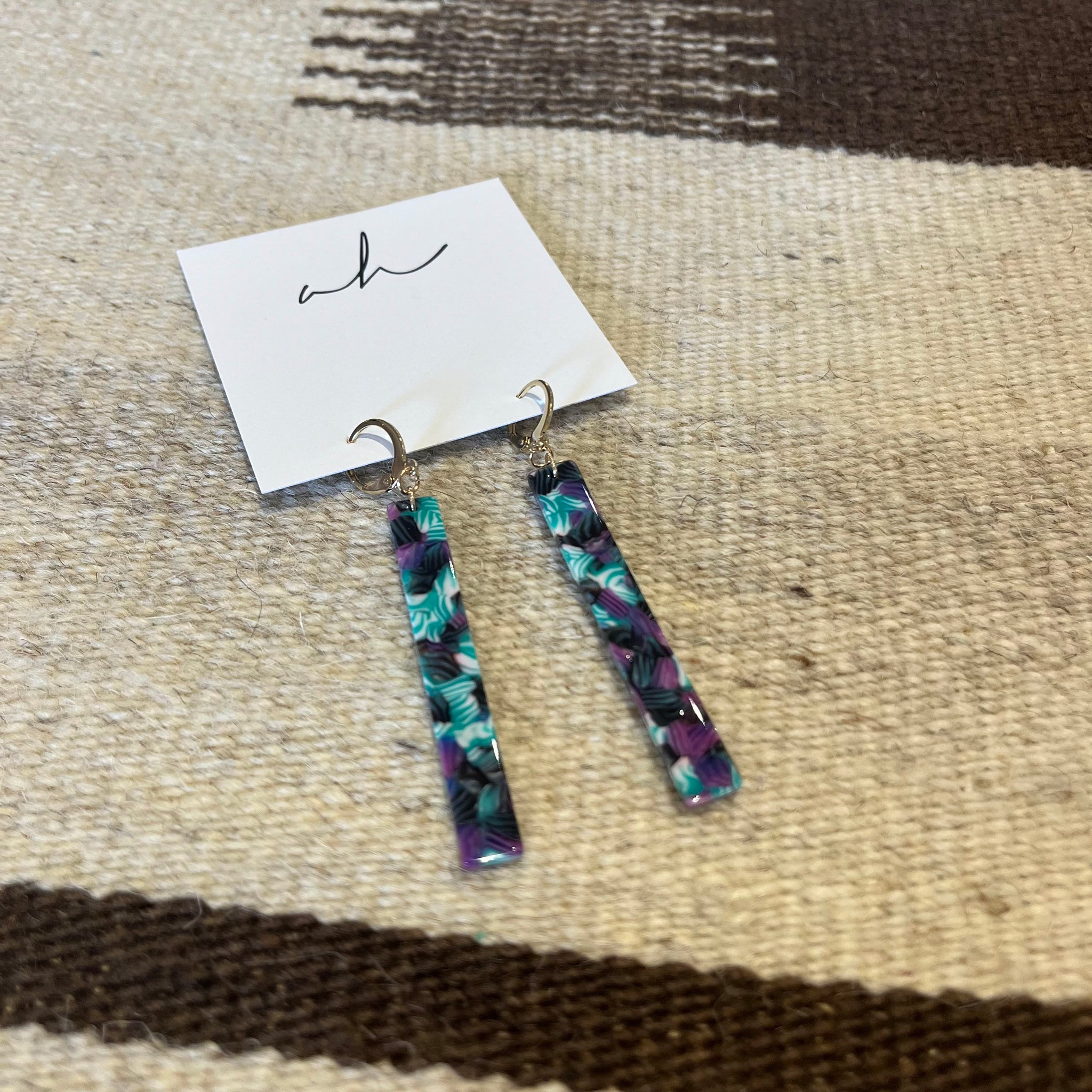 Violet Swirl Earrings