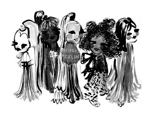 "Ink Dolls No. 5" Print - Rachael Meckling