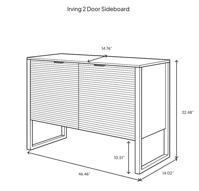 Irving 2 Door Sideboard - Natural