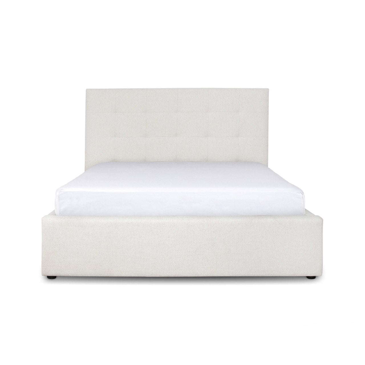 June Double Storage Bed - Cream