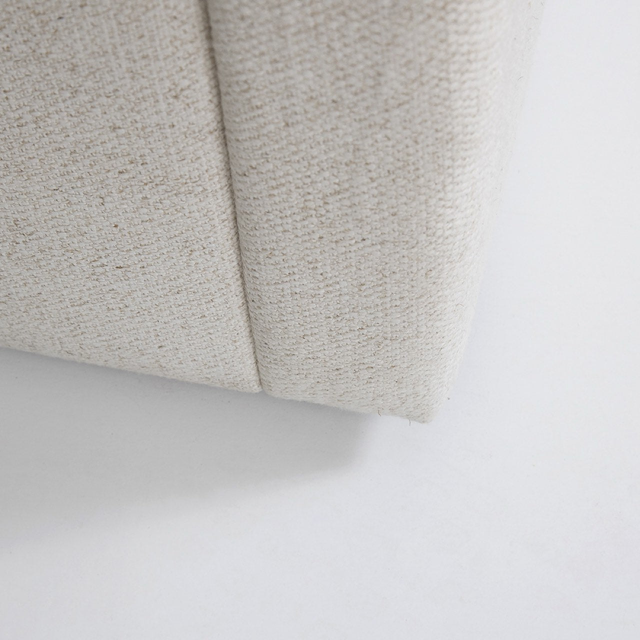 June King Bed - Cream