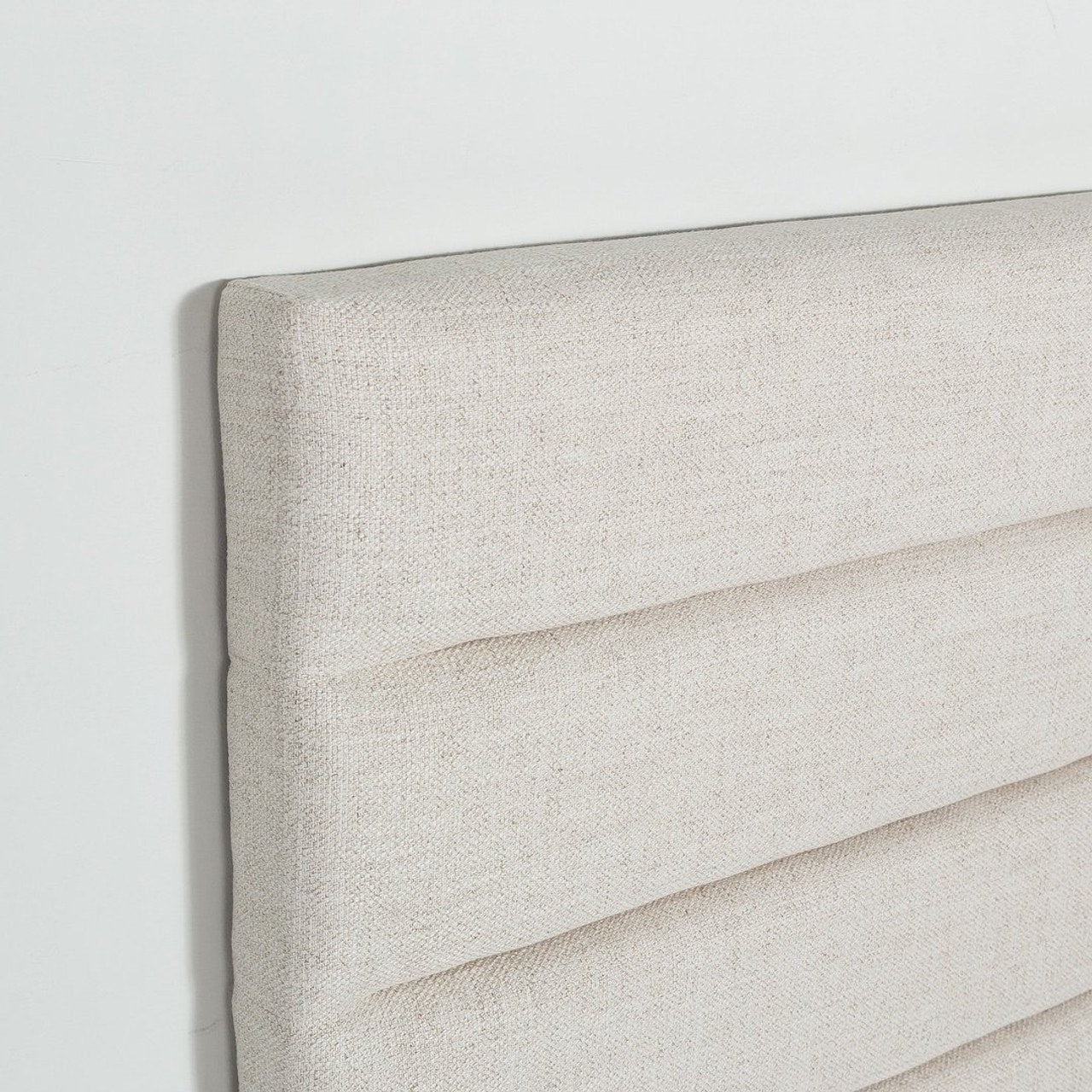 Justin King Bed Tall - Cream