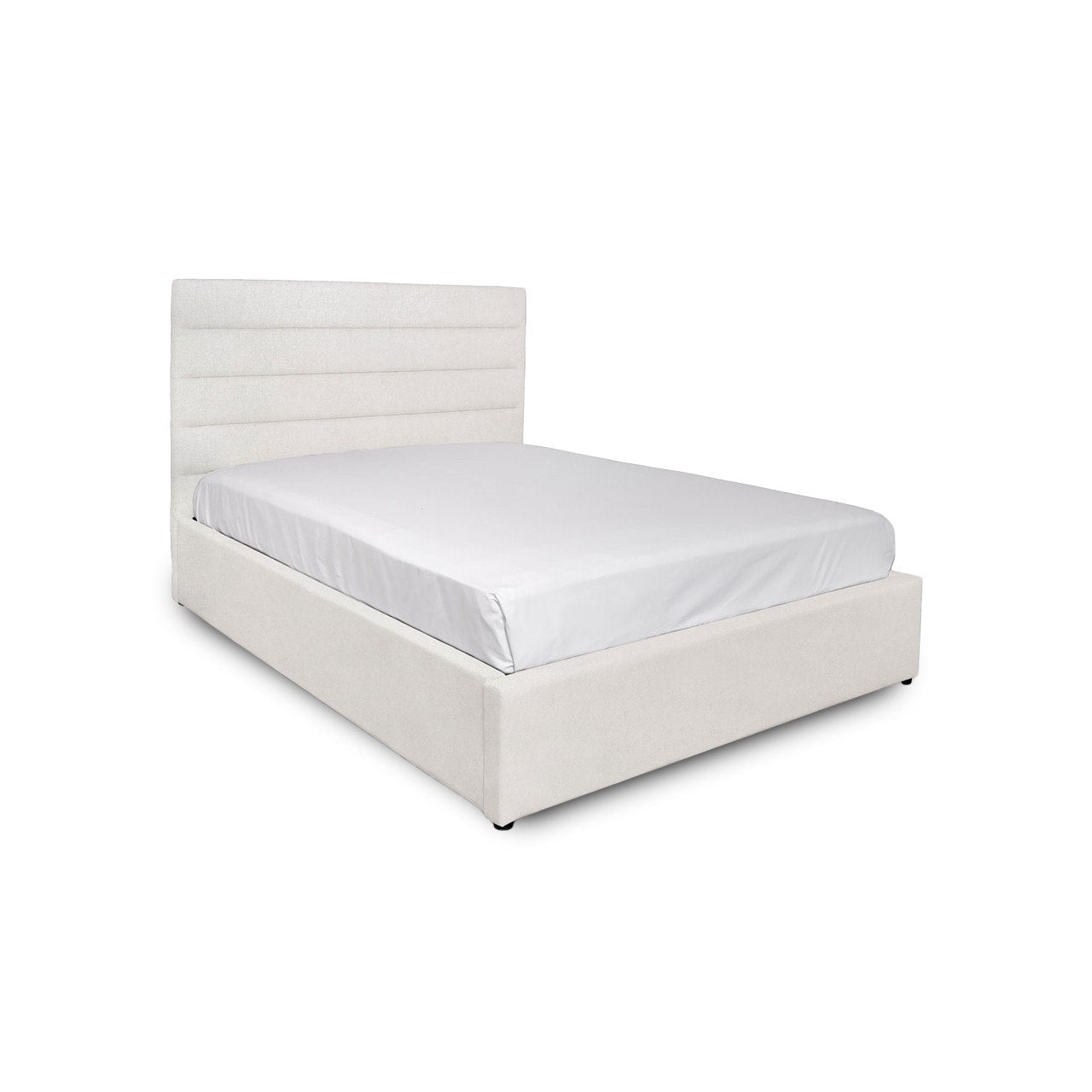 Justin Double Bed Tall - Cream