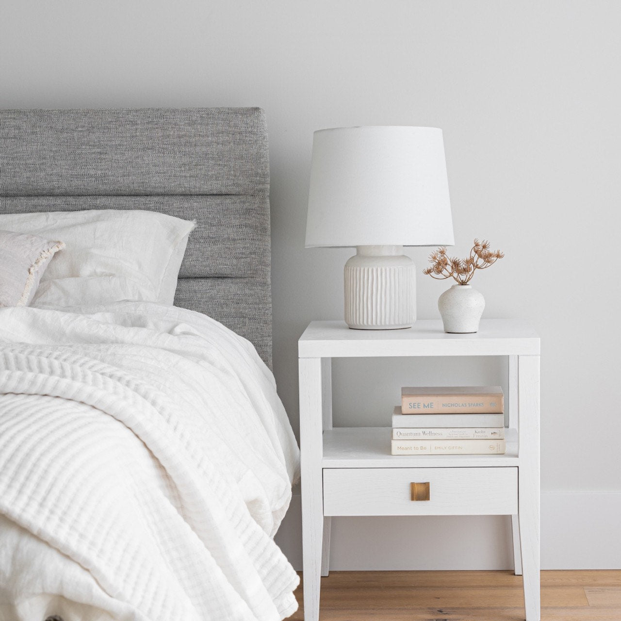 Justin King Bed - Stone – Alt Haus Interior Design