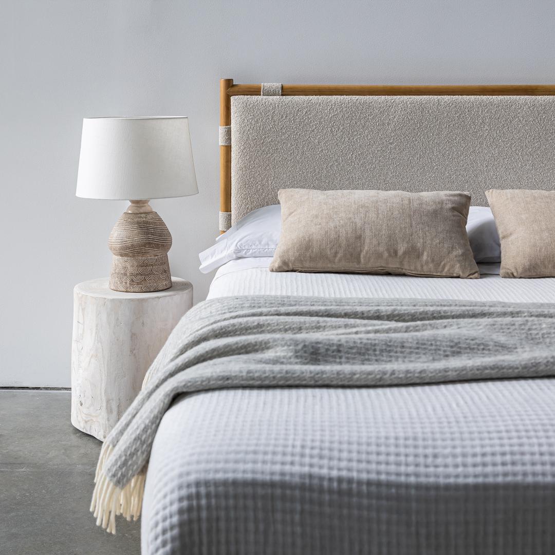 Laval Queen Bed - Buff