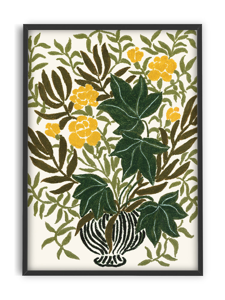 La Poire - Yellow Carnations by Anine Cecilie Iversen Print