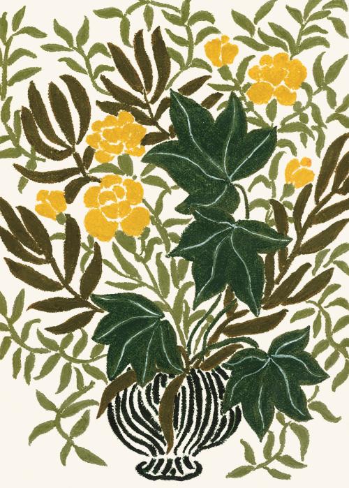 La Poire - Yellow Carnations by Anine Cecilie Iversen Print