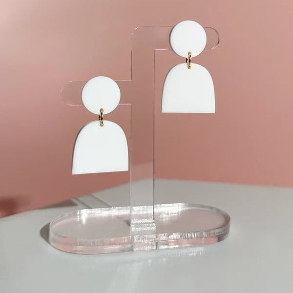 Lad Earrings - White | Combinist Goods